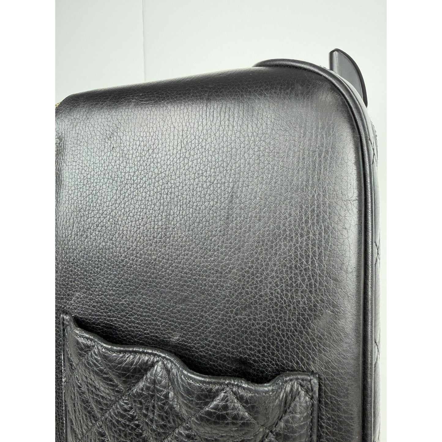 Chanel Quilted Coco Case Trolley in Black Leather