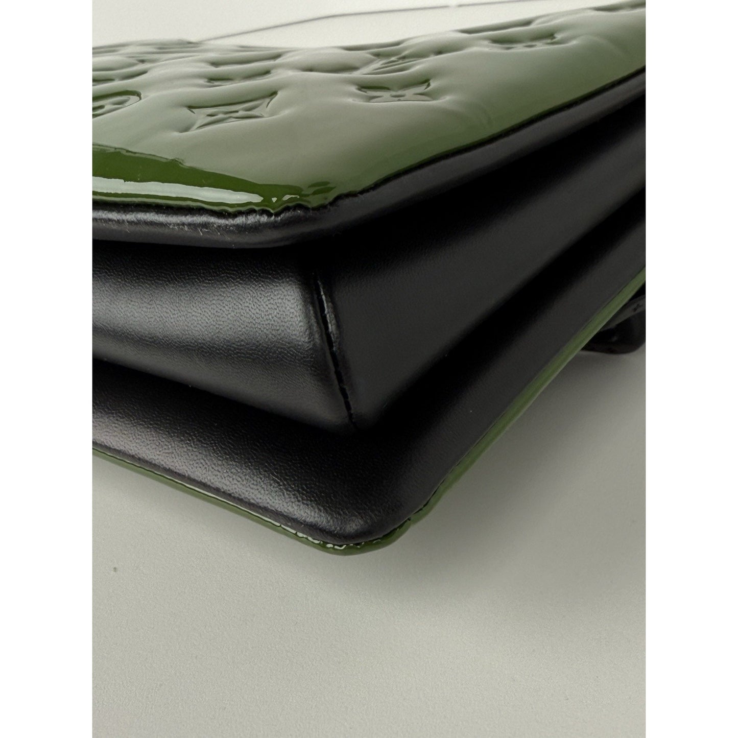 Louis Vuitton Monogram Vernis Coussin PM Green Patent Leather