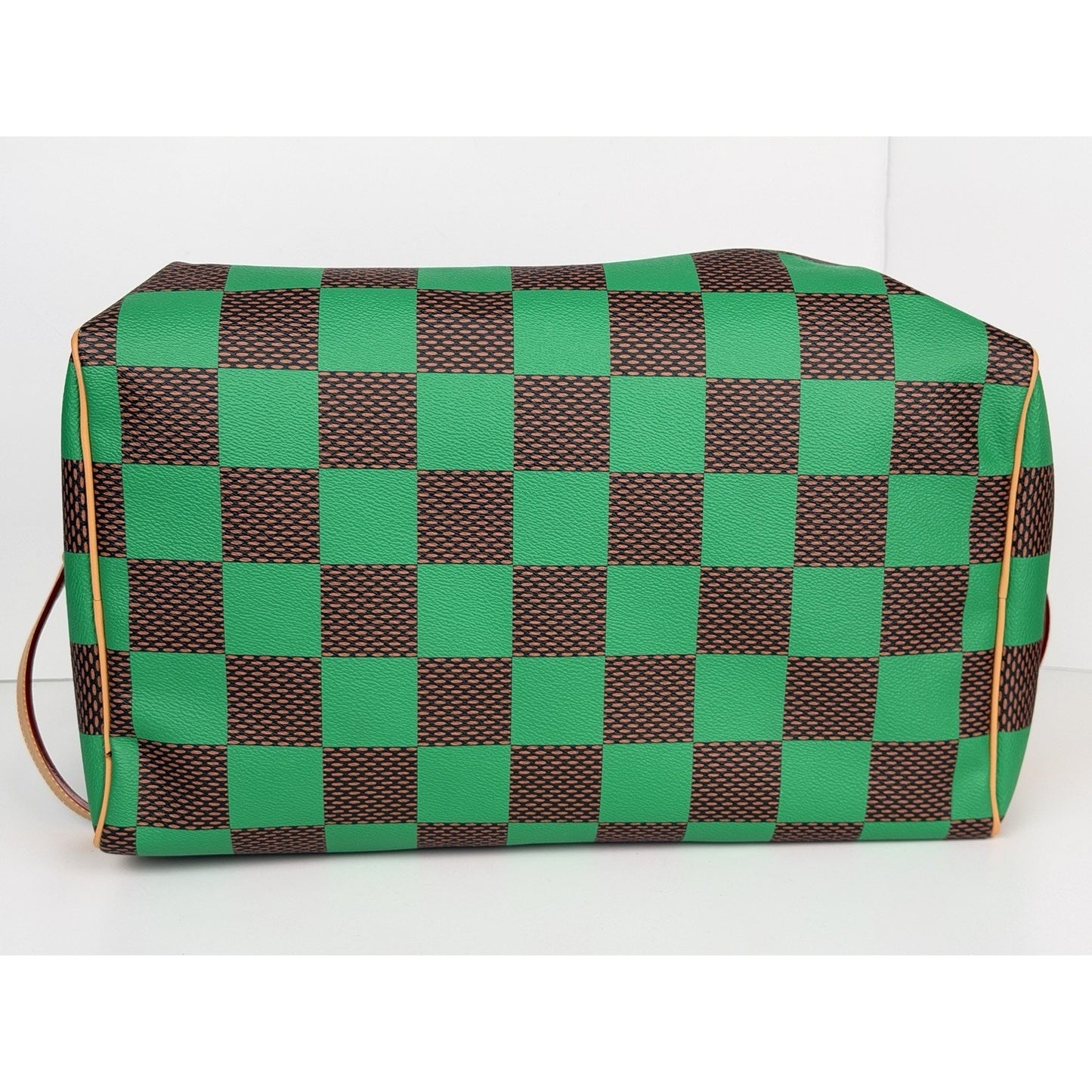 Louis Vuitton Speedy Bandouliere 40 Handbag Green Damier Microchipped