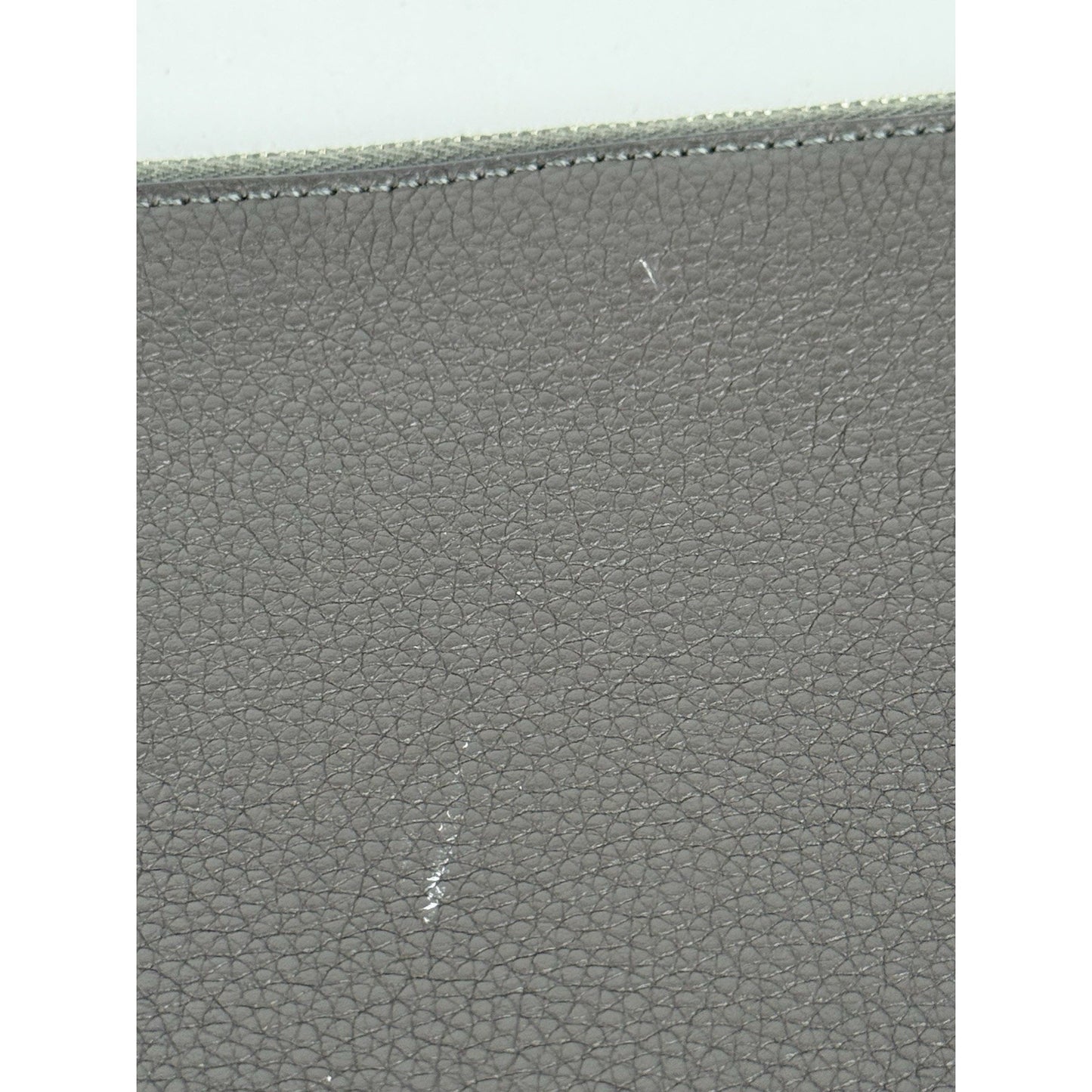 The Row Black Grained Leather Clutch