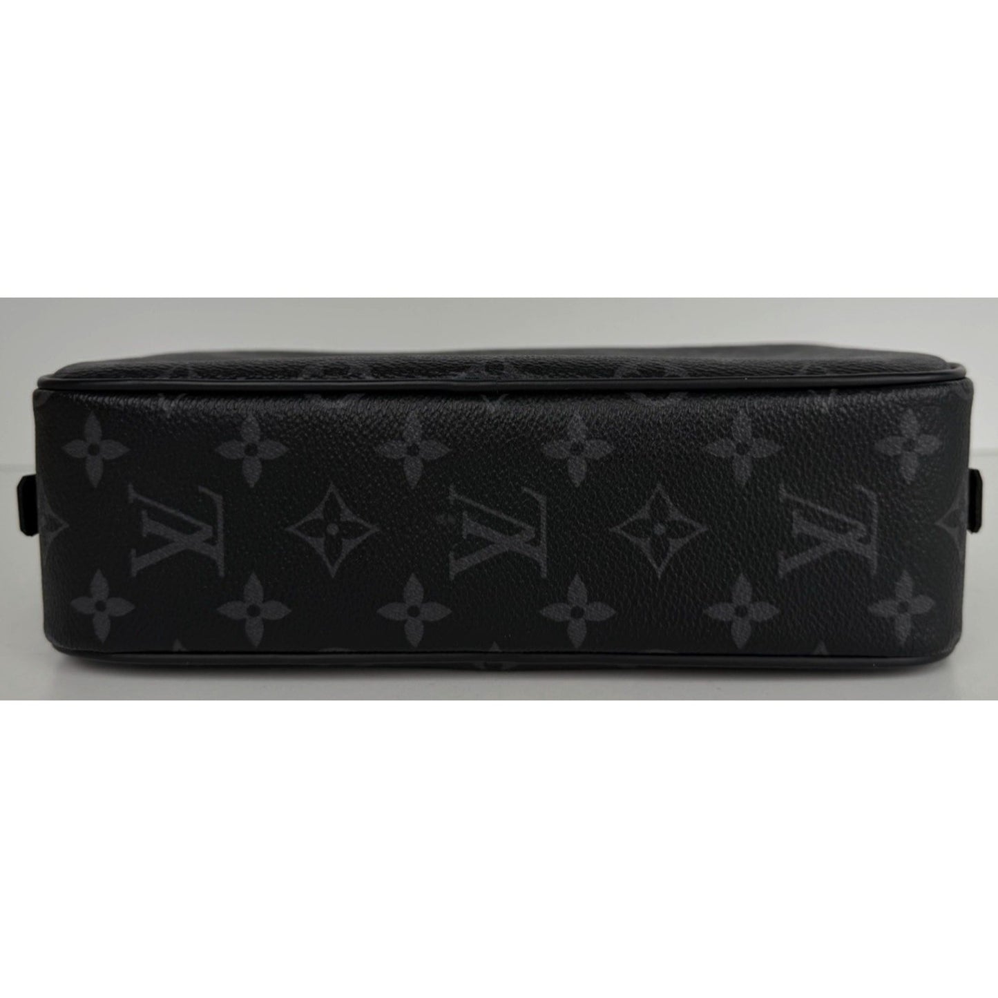 Louis Vuitton Monogram Eclipse Toilet GM Pouch Bag in Black Coated Canvas NFC S