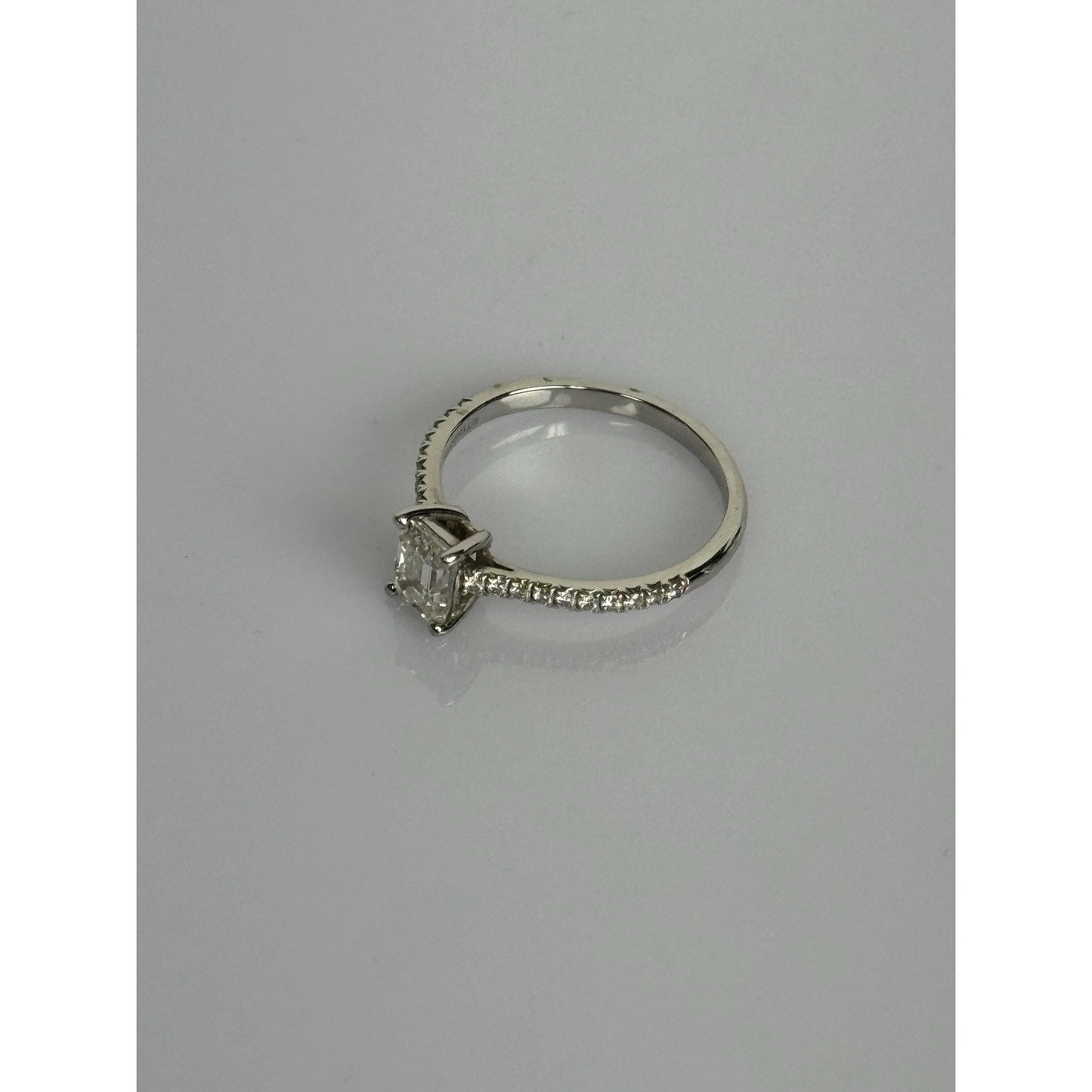 Tiffany & Co. 0.98ct Emerald Diamond Ring H/VS1 GIA Pt900 - MSRP $11,500