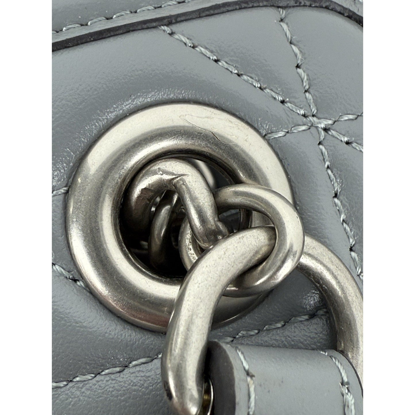 Gucci Double G Marmont Mini Grey Women's Shoulder Bag