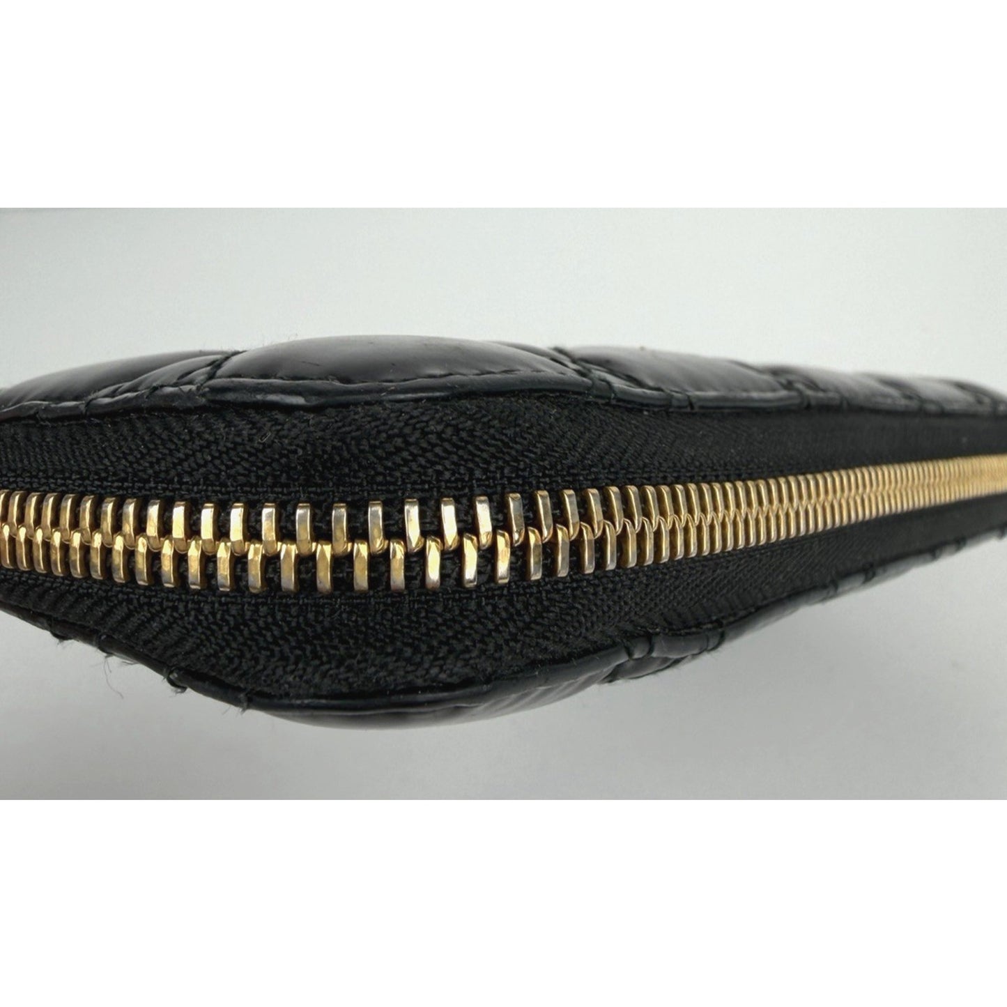 Christian Dior Lady Dior Continental Zip Wallet in Black Patent Leather 2009 K1