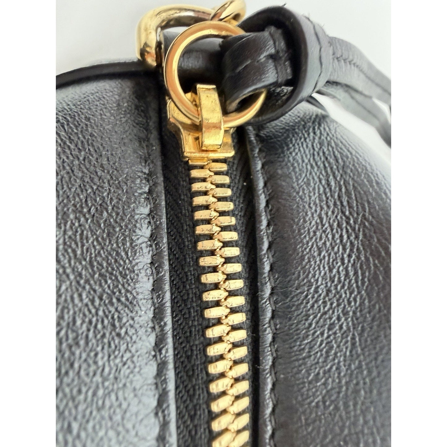 Gucci Marmont Camera Shoulder Bag Small in GG Canvas & Black Leather S04