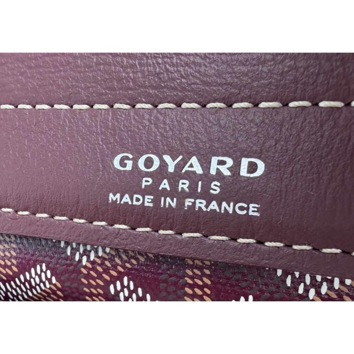 Goyard Sac Rouette PM Bag in Burgundy Goyardine Coated Canvas E1