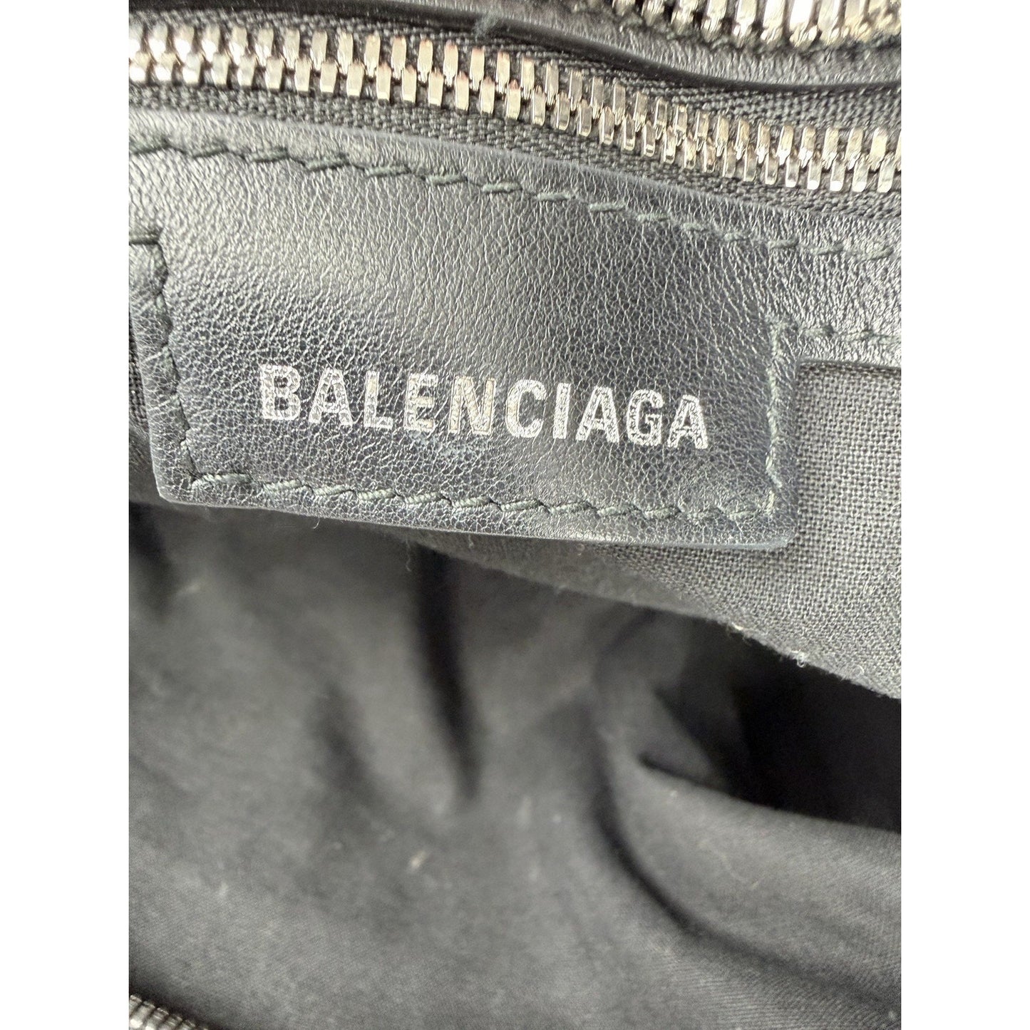 Balenciaga Neo Cagole City Handbag Medium in Washed Denim BB Monogram D5