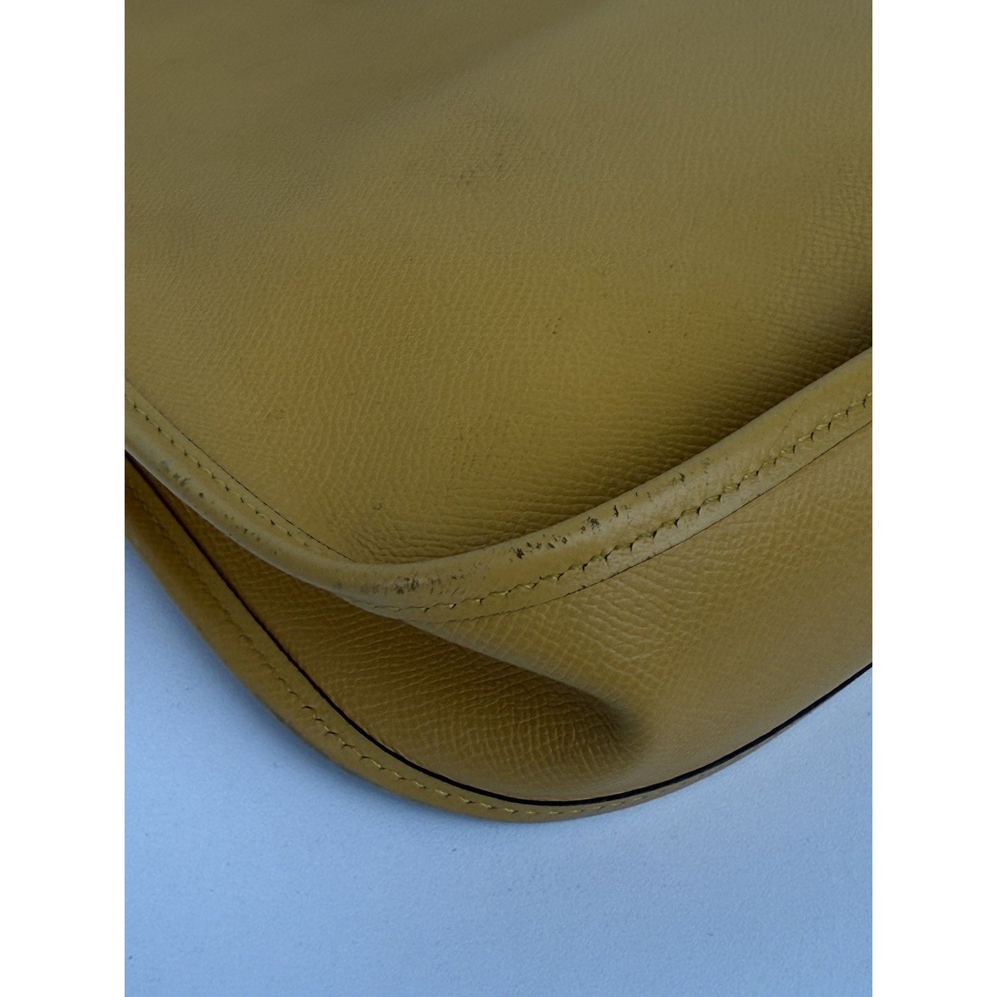 Hermès Evelyne Petit Modèle (PM) Yellow/Mustard Women's Crossbody Bag