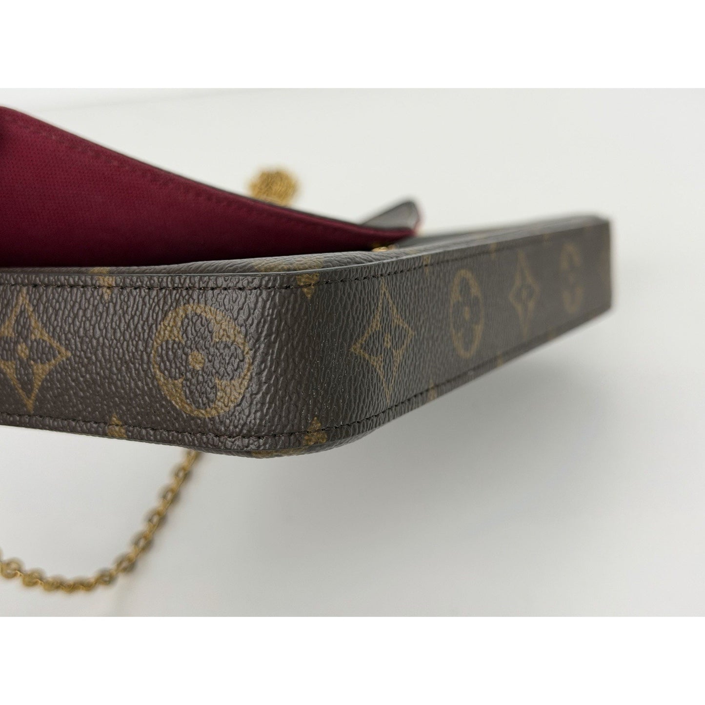 Louis Vuitton Felicie Pochette in Monogram Coated Canvas Handbag 2020 D4