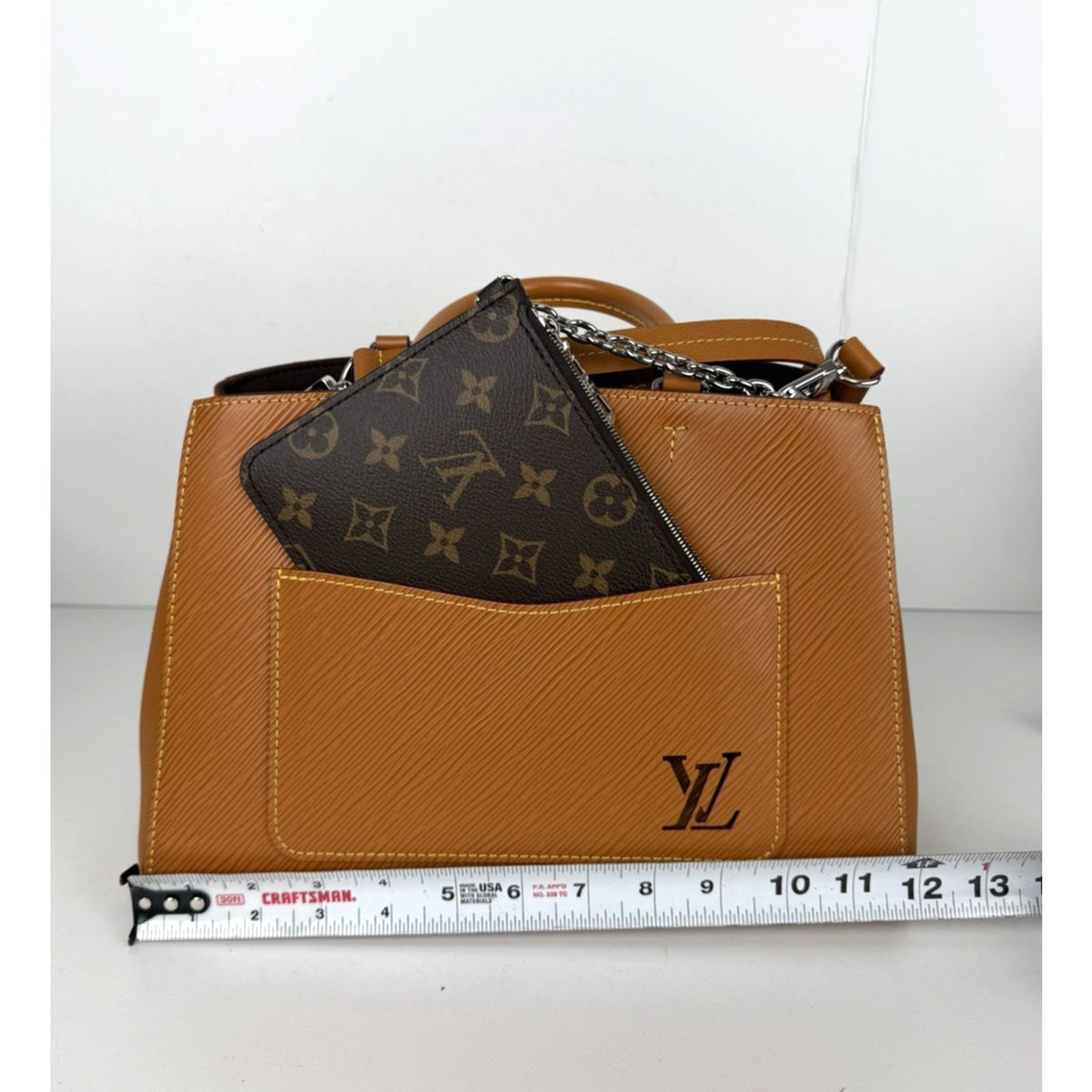 Louis Vuitton Marelle MM Tote Shoulder Handbag in Honey-Gold Epi Leather NFC D4