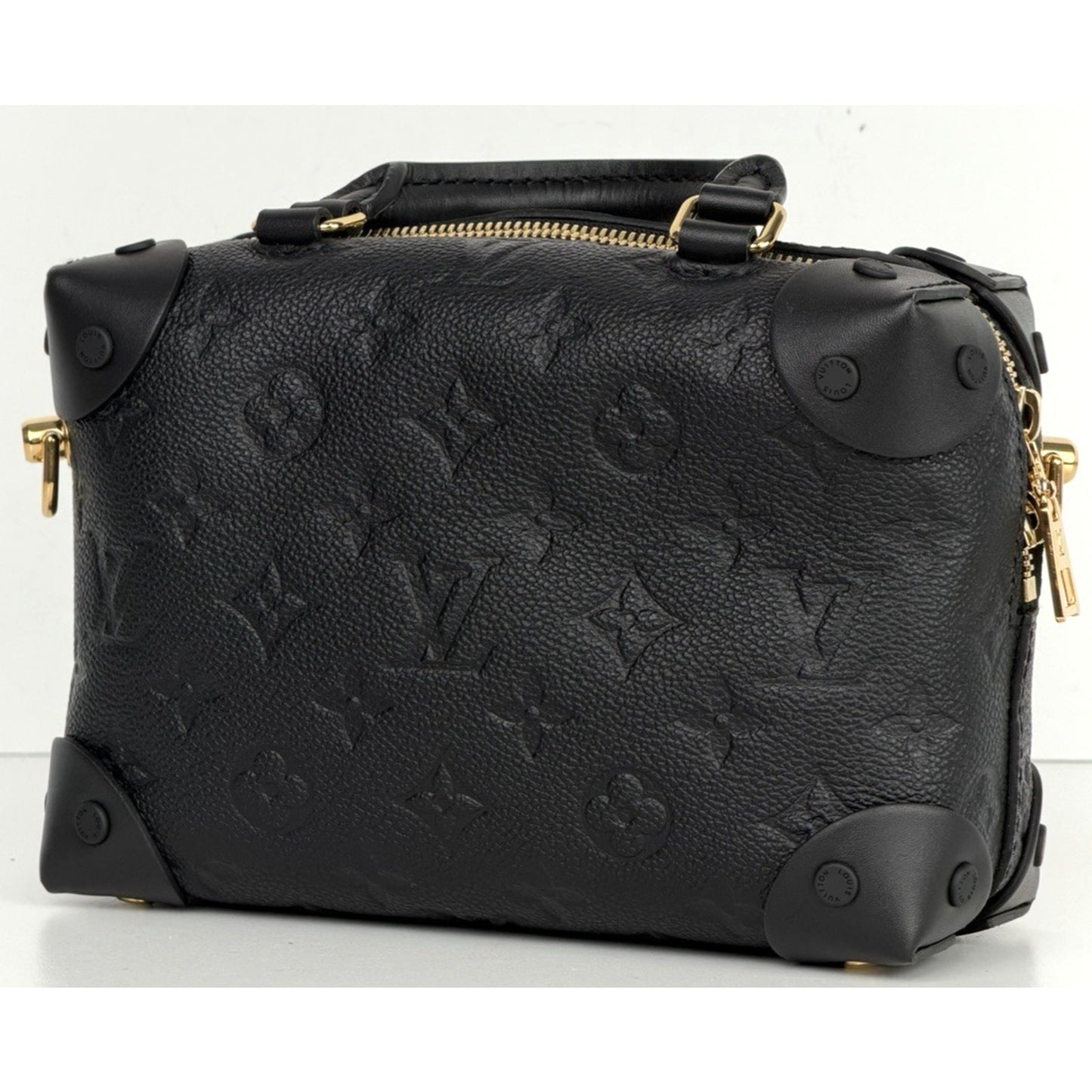 Louis Vuitton Petite Malle Souple Bag Black Embossed Monogram Empreinte 2020 D-7