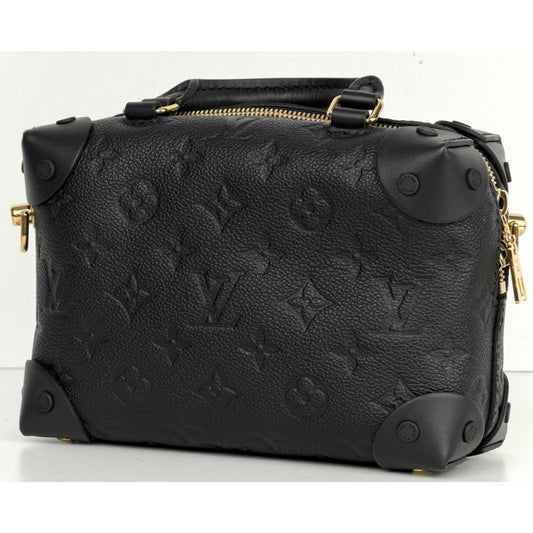 Louis Vuitton Petite Malle Souple Bag Black Embossed Monogram Empreinte 2020 D-7