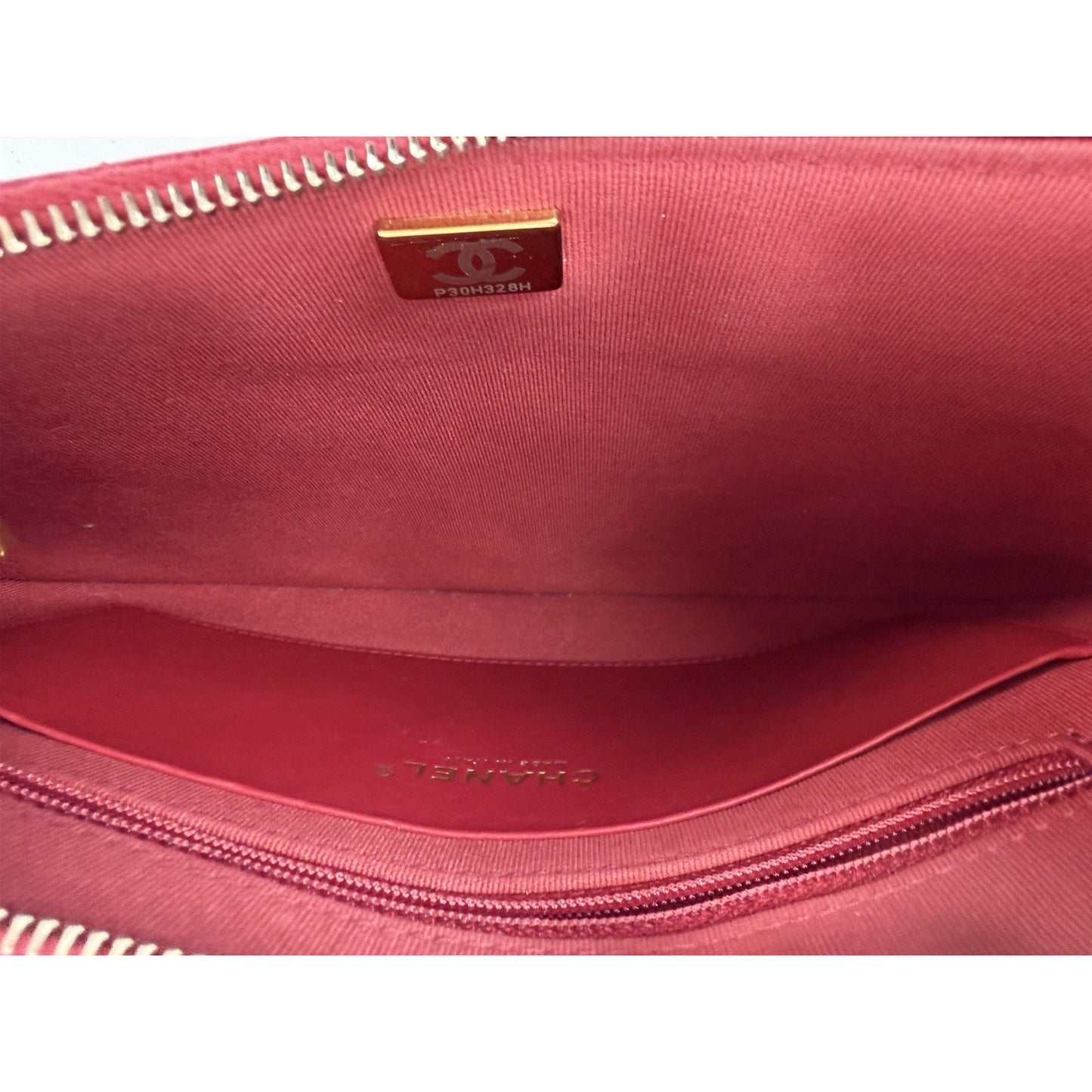 Chanel Hobo Bag Chain Around Large in Red Quilted Lambskin Leather NFC B2