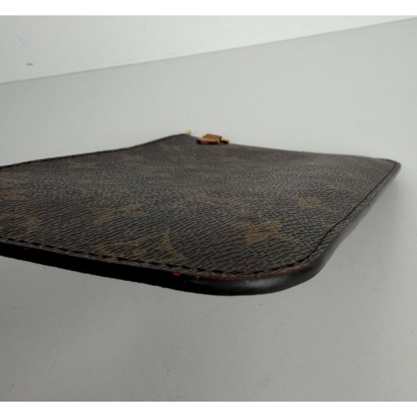 Louis Vuitton Neverfull GM Pouch Clutch Bag in Brown LV Monogram Canvas 2015 S15
