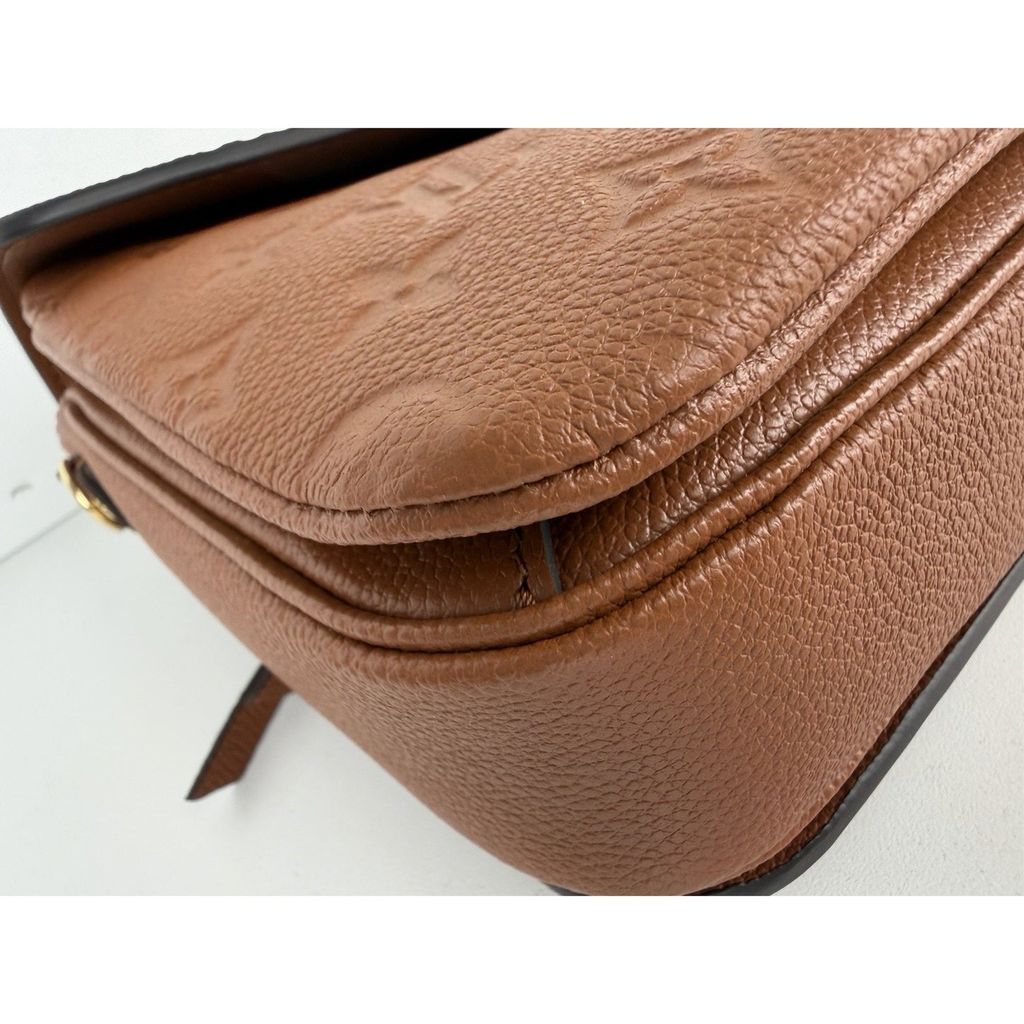 Louis Vuitton Pochette Metis Bag in Cognac Monogram Empreinte Leather NFC B-4