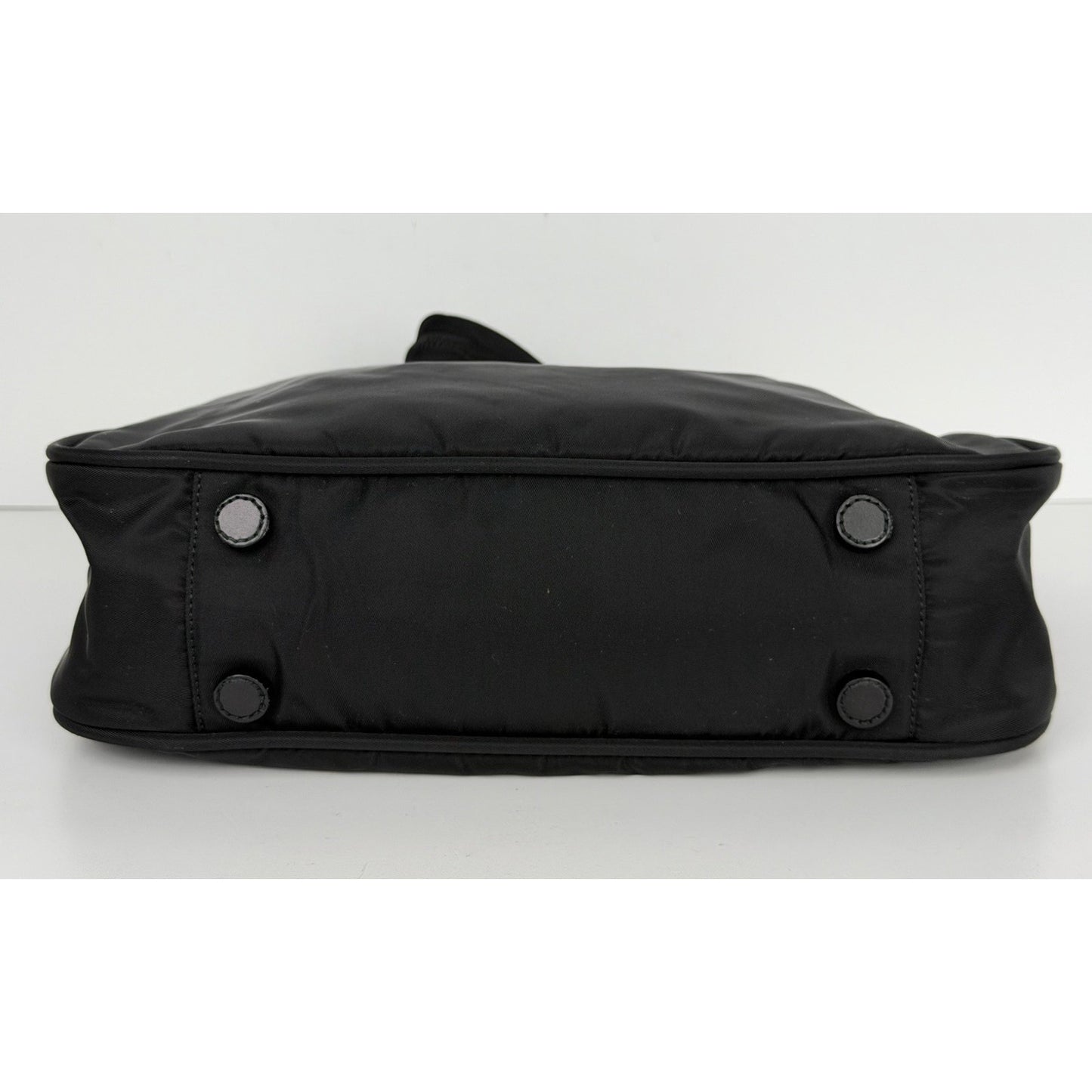 Prada Nylon Shoulder Bag Triangle Logo in Black for Women S06