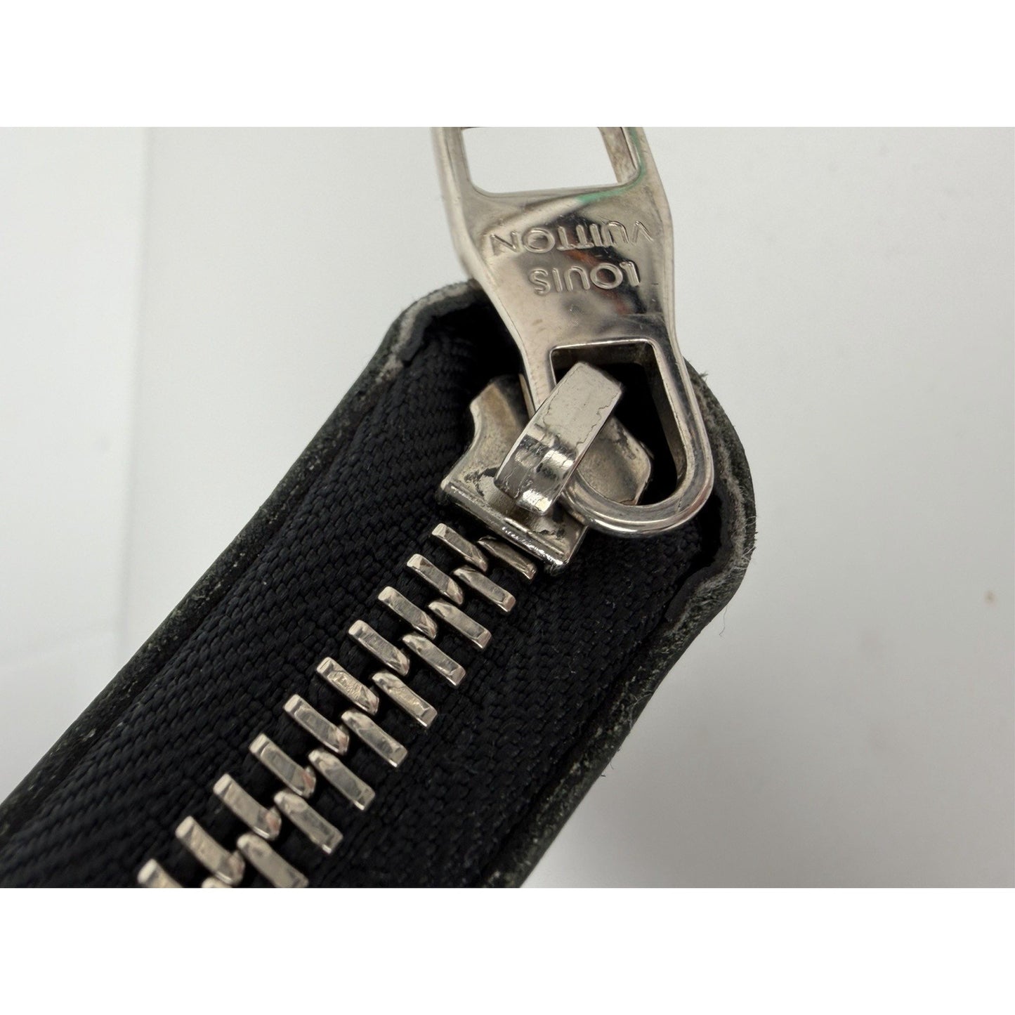 Louis Vuitton Zippy Wallet Organizer Black Leather&Silver-tone hardware 2014 K1