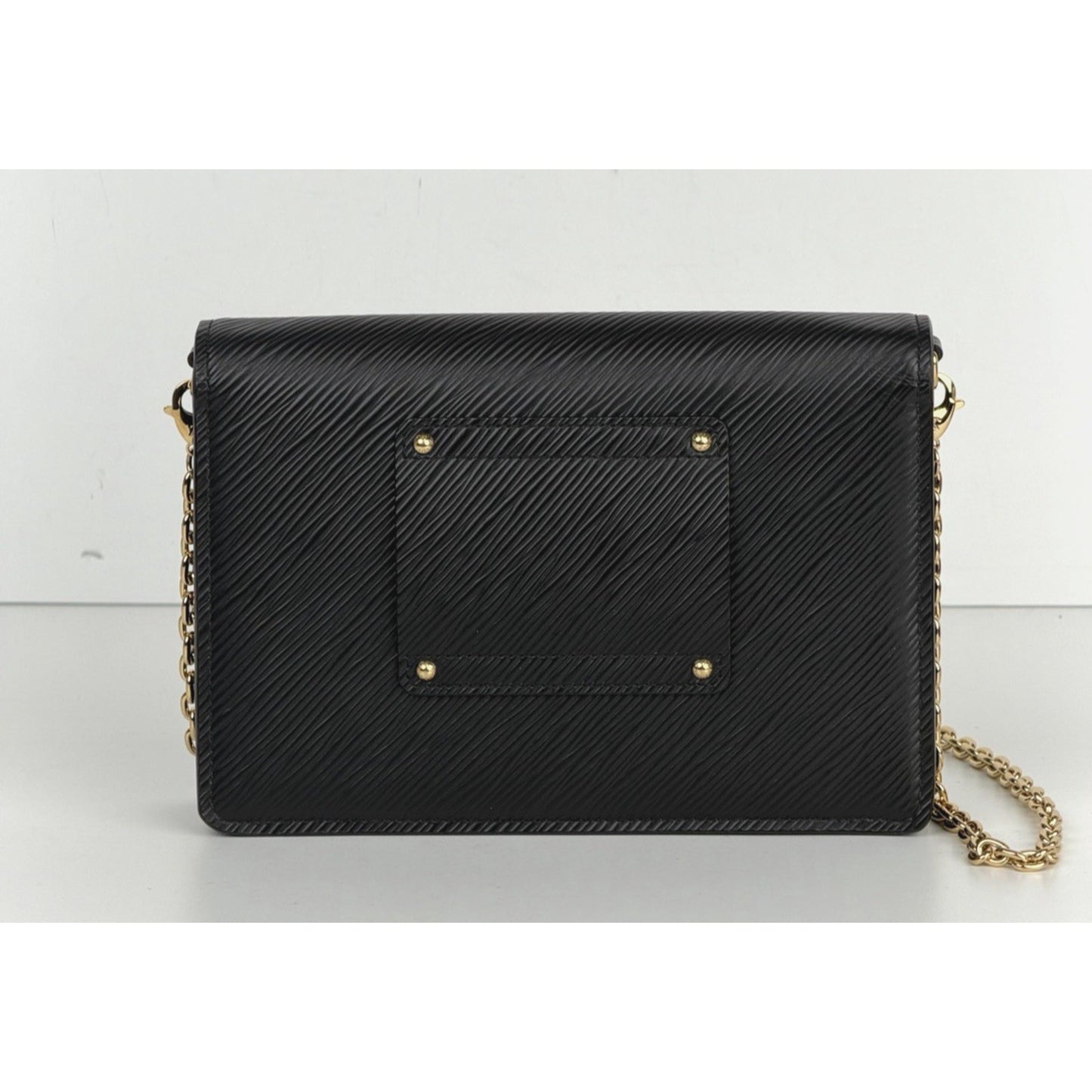 Louis Vuitton Epi Twist Belt Chain Wallet in Black Textured Leather NFC S18