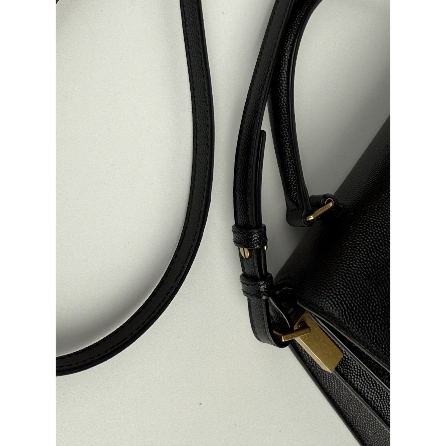 Saint Laurent Cassandra Mini Top Handle Women's Bag in Grain Embossed Leather