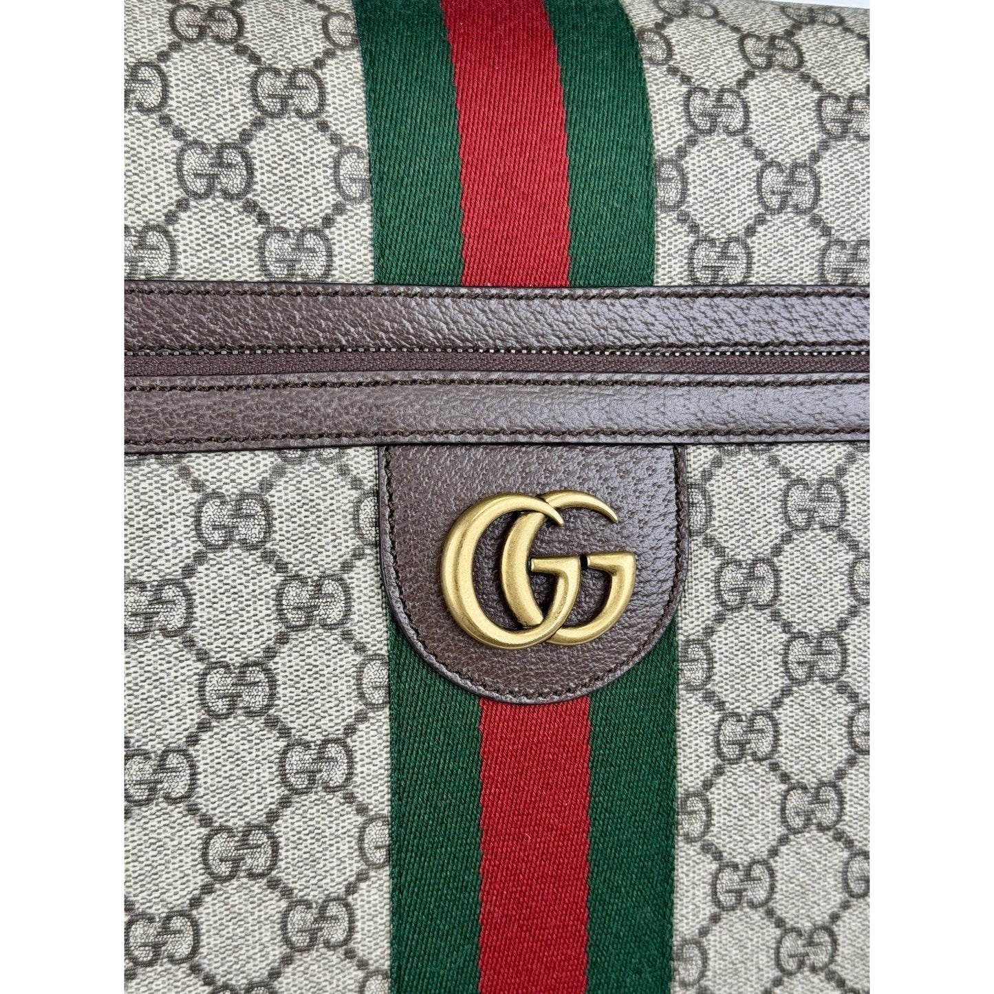 Gucci Savoy Small Cabin Trolley Beige Ebony GG Supreme Canvas