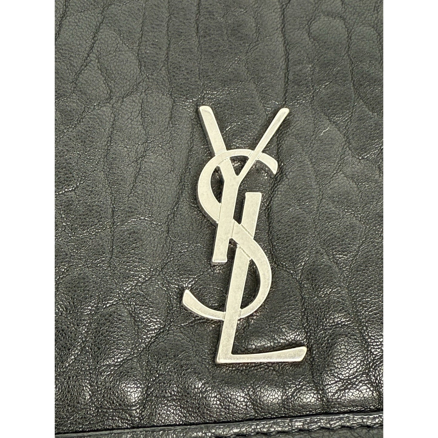 Saint Laurent Niki Messenger Bag Black with Silver Hardware B-2