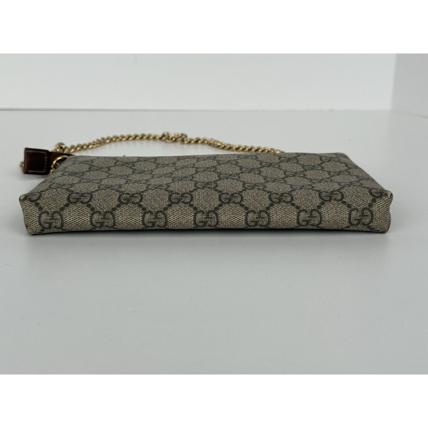 Gucci Brown Canvas Pouch on Zip