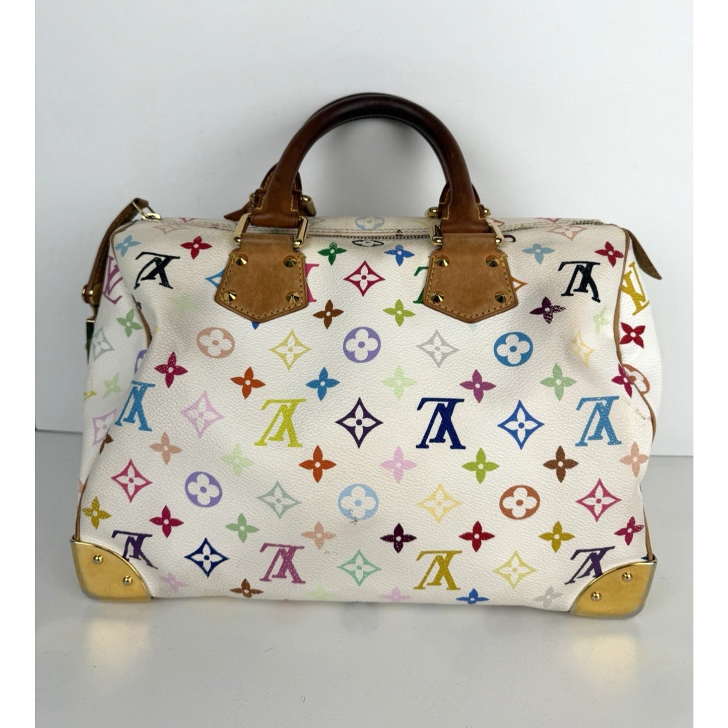 Louis Vuitton x Takashi Murakami Speedy Bag 30 in Monogram Multicolore 2004 S-08