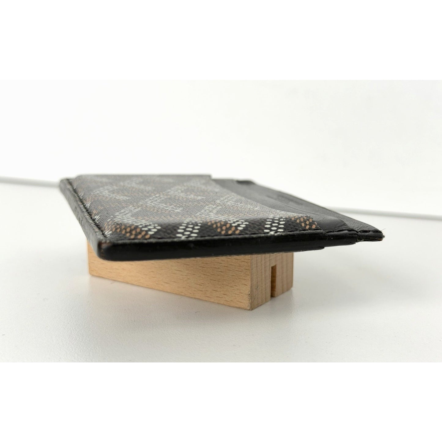 Goyard Saint Sulpice Card Holder Wallet in Goyardine Coated Canvas and Leather