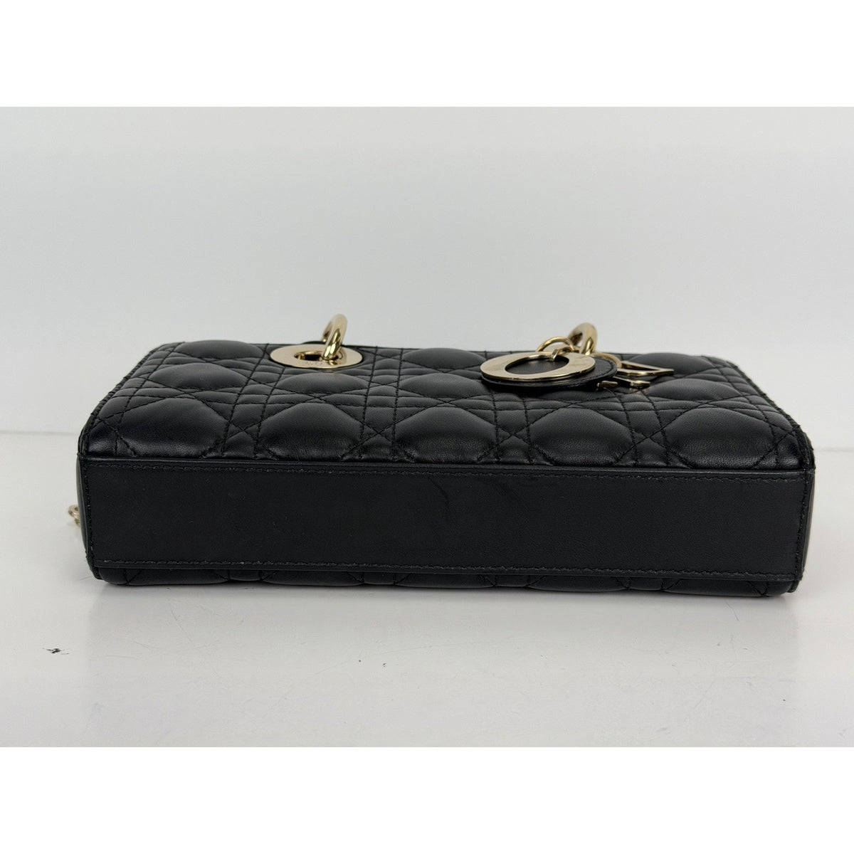 Christian Dior Lady D-Joy Bag Small in Black Cannage Lambskin Leather 2023 C-4