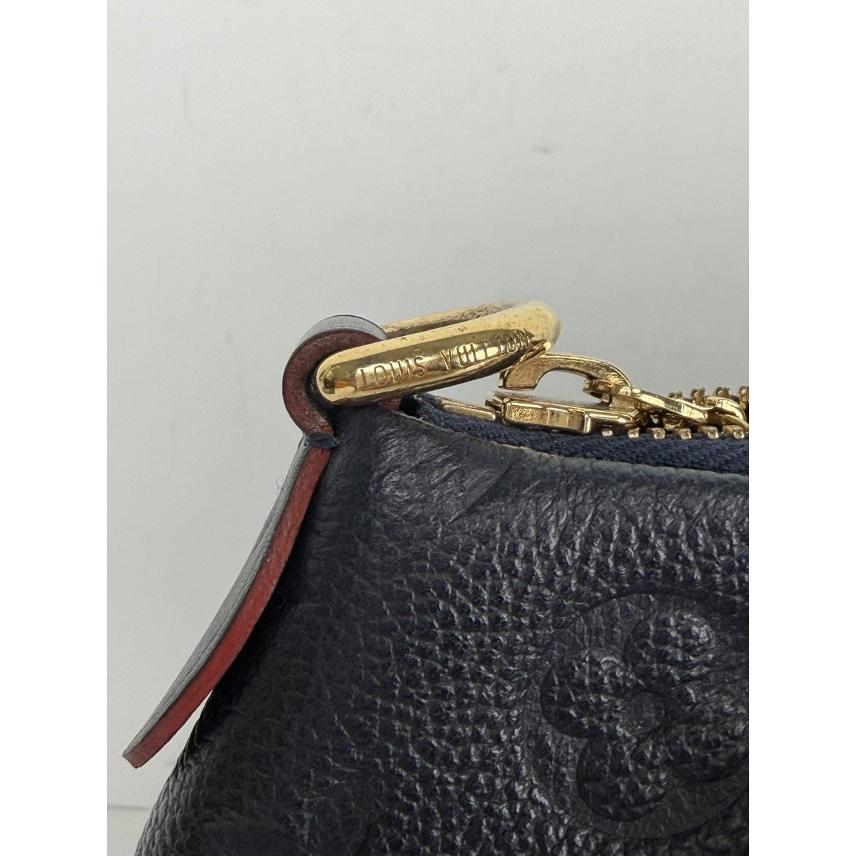 Louis Vuitton V Tote Shoulder Bag MM in LV Monogram Empreinte Leather 2019 S21