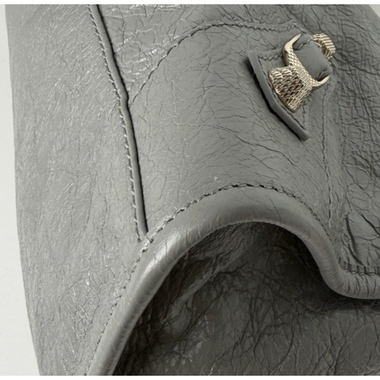 Balenciaga Agneau Lambskin Giant 12 Part Time Shoulder Bag in Gray B5