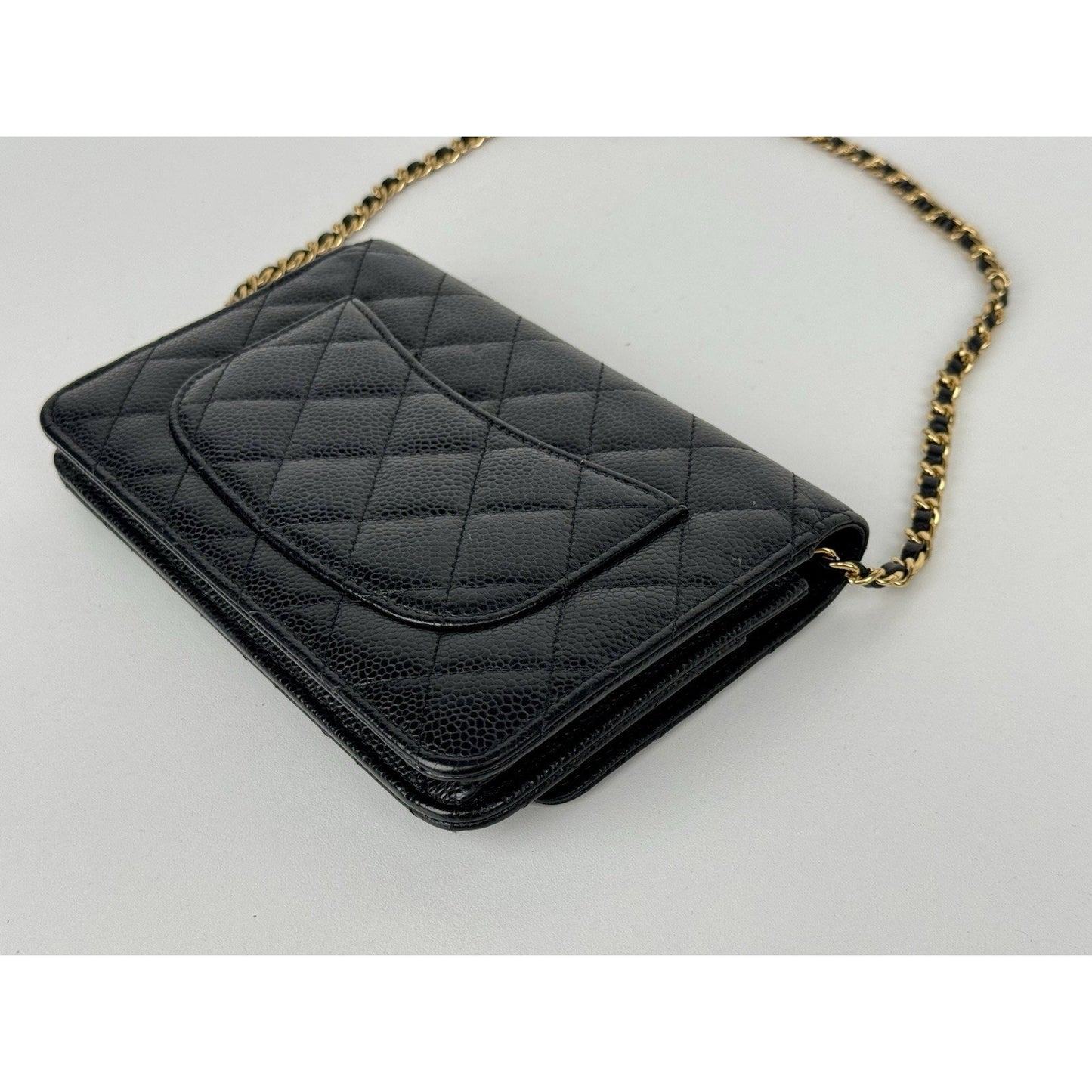 Chanel Classic Wallet on Chain in Black Caviar Leather