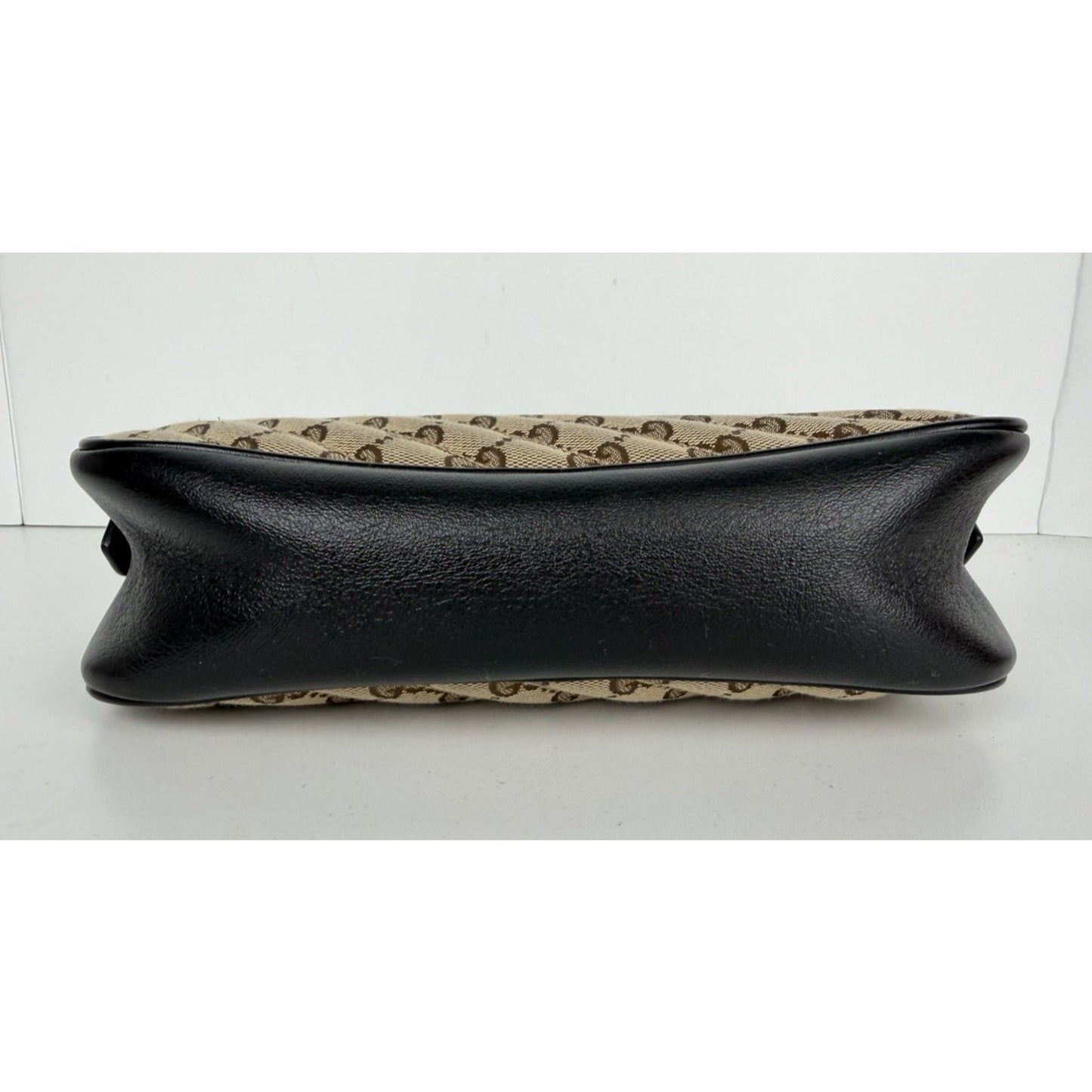 Gucci Marmont Camera Shoulder Bag Small in GG Canvas & Black Leather S04