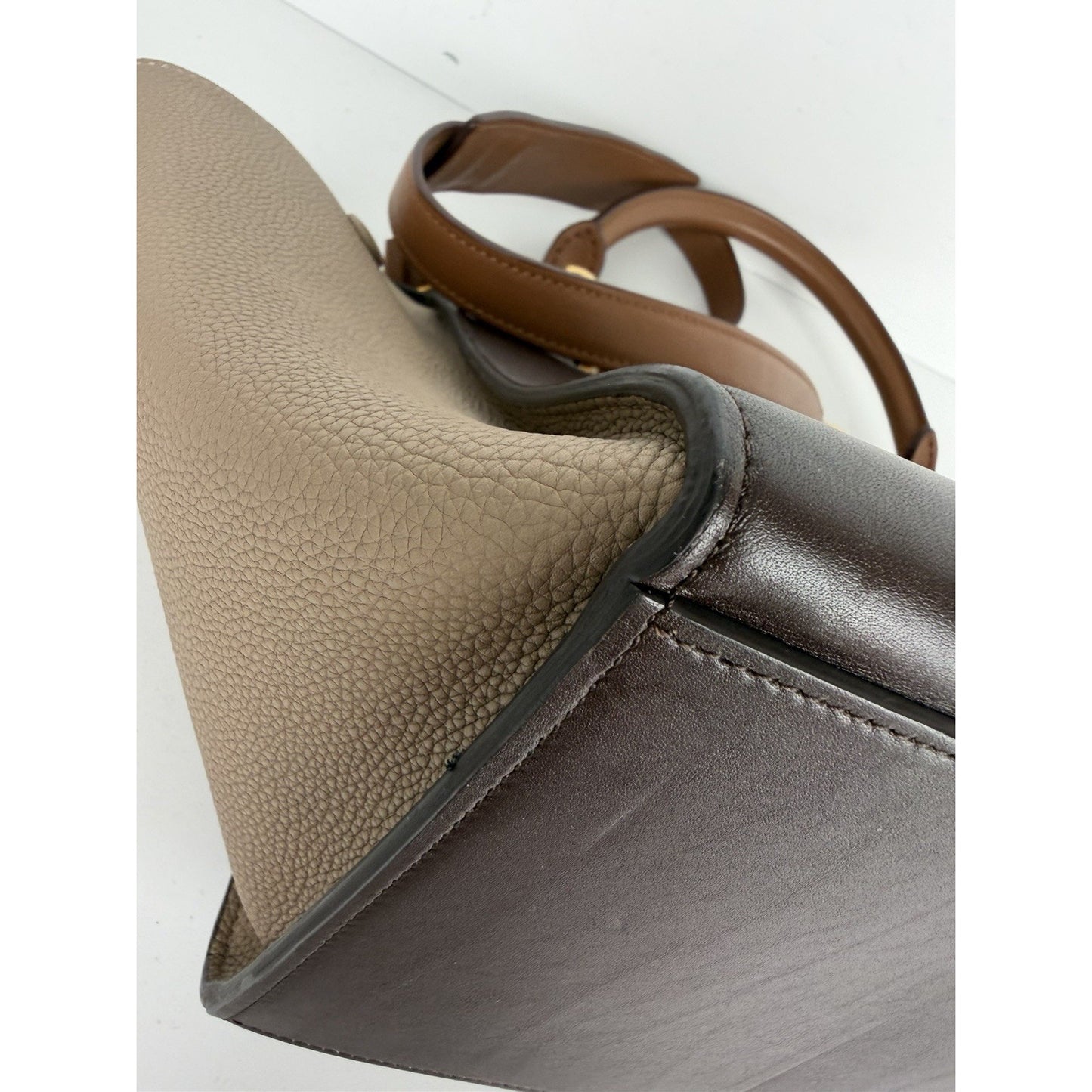Celine Medium Trapeze Bag Medium in Tri-Color Leather S