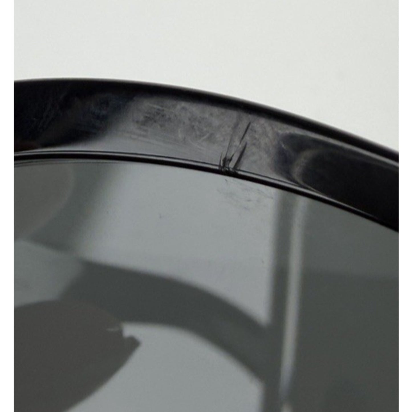 Prada Symbole Oval Car-Eye Sunglasses 55 in Black with Dark Gray Lenses
