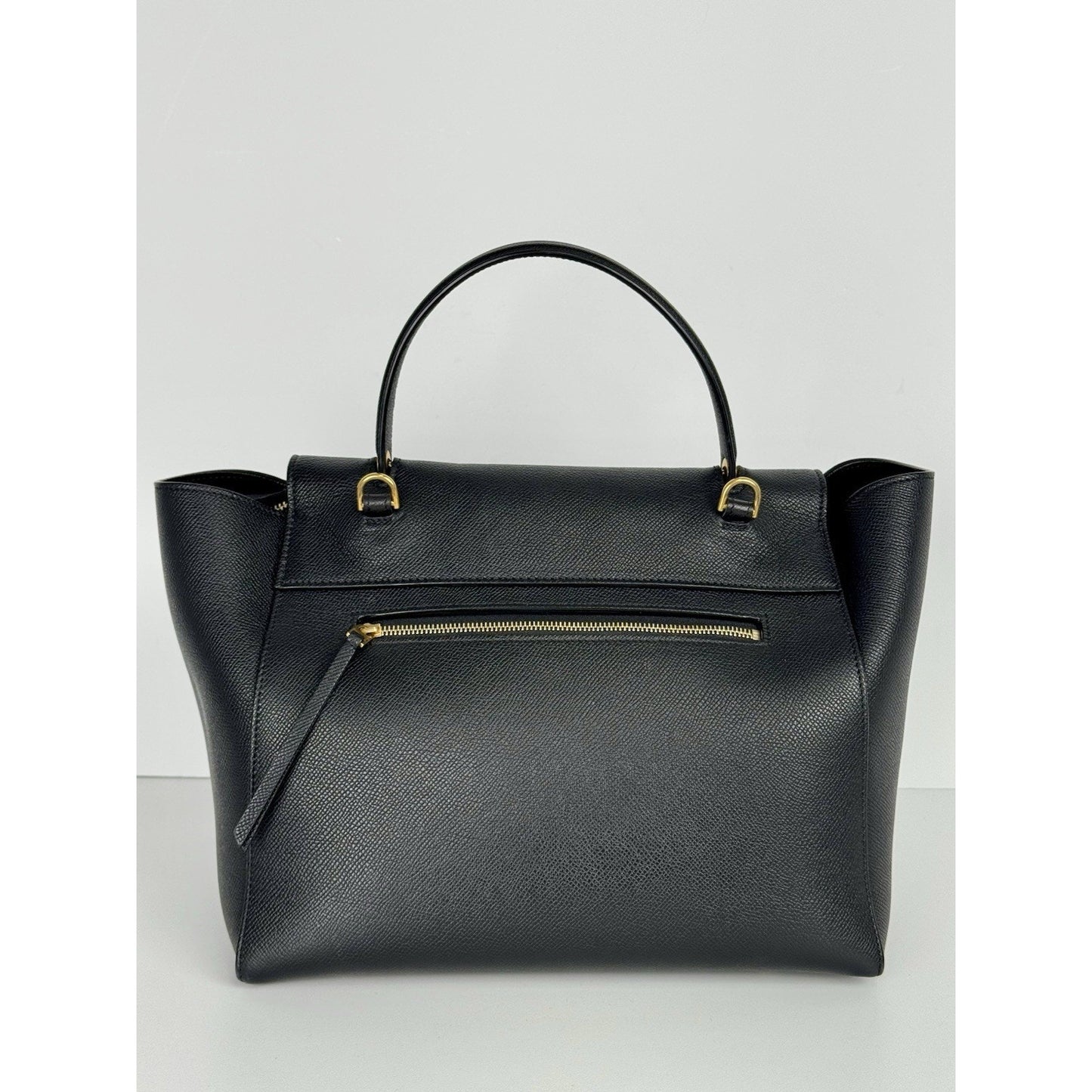 Celine Belt Bag in Black Grained Leather D-6