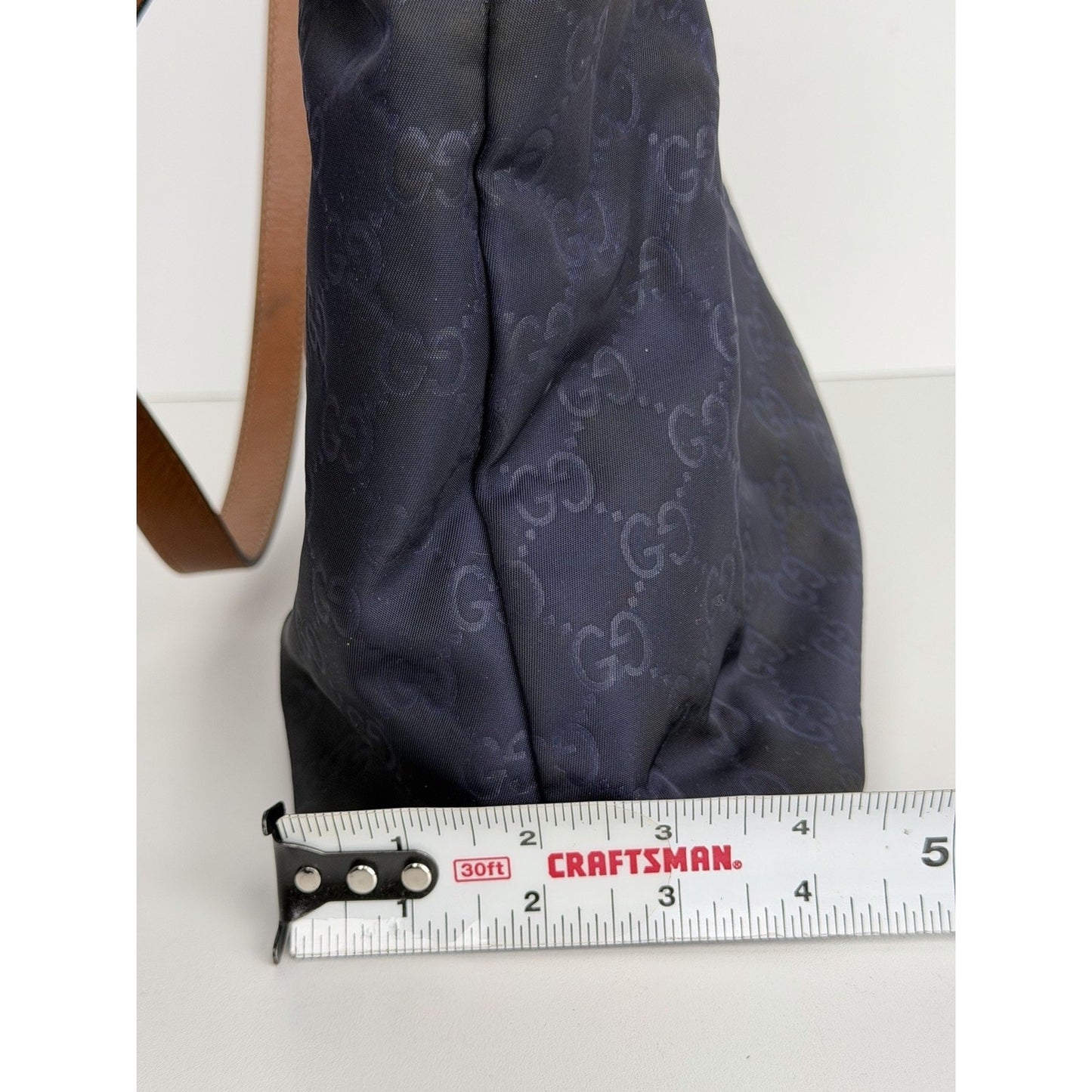 Gucci GG Pattern Nylon Messenger Bag in Blue S04