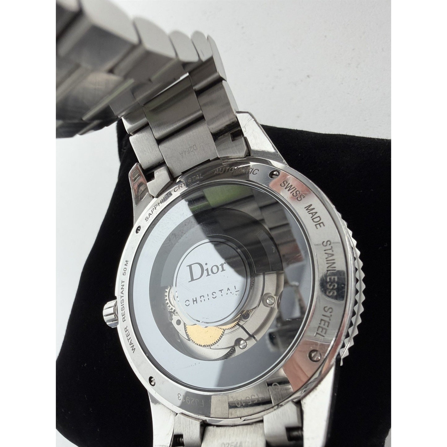 Christian Dior Christal Automatic Watch CD115510M001 Black Dial and Bracelet