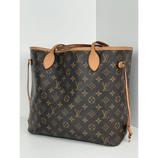 Louis Vuitton Monogram Neverfull MM Tote Bag Brown Canvas
