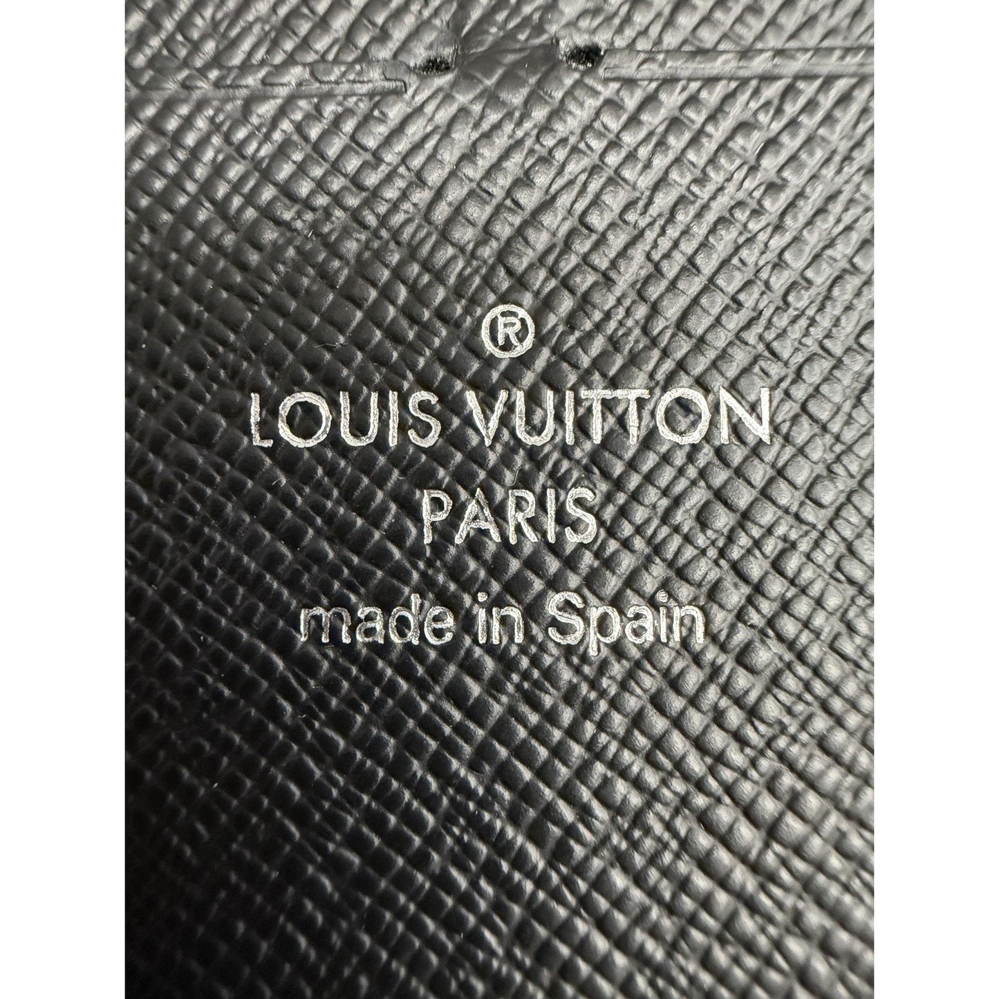Louis Vuitton Zippy Wallet Organizer Black Leather&Silver-tone hardware 2014 K1