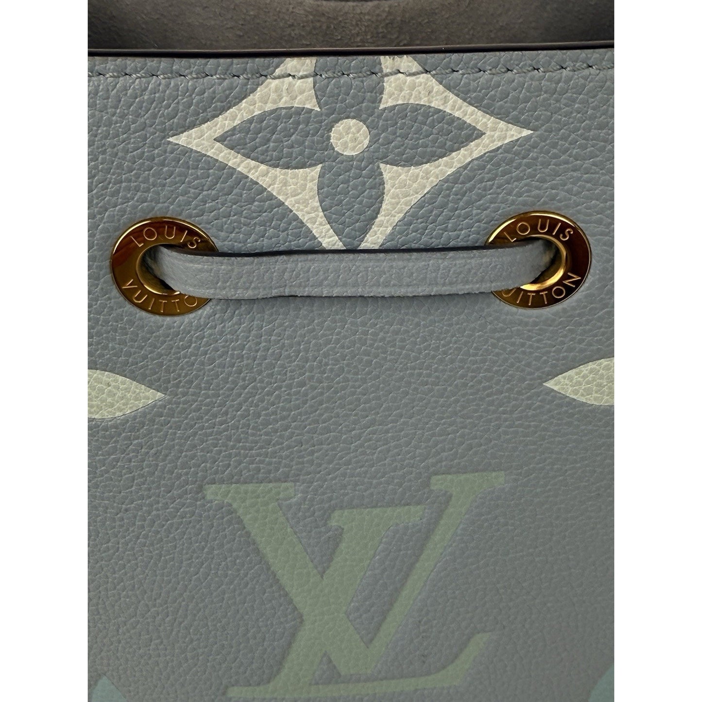 LOUIS VUITTON Giant Monogram Neonoe BB Blue Empriente Women's Shouder Bag