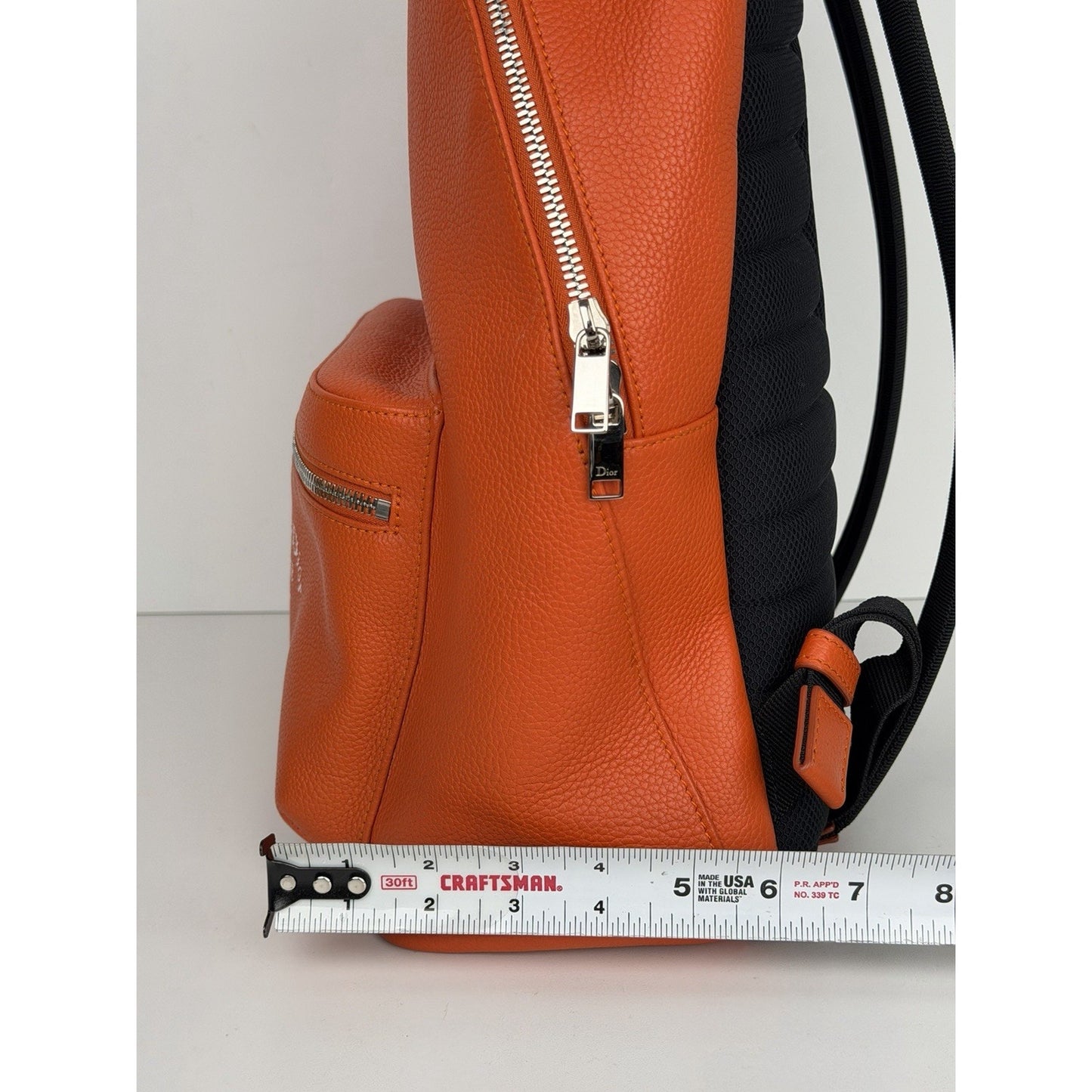 Christian Dior Atelier Backpack in Orange Leather 2018