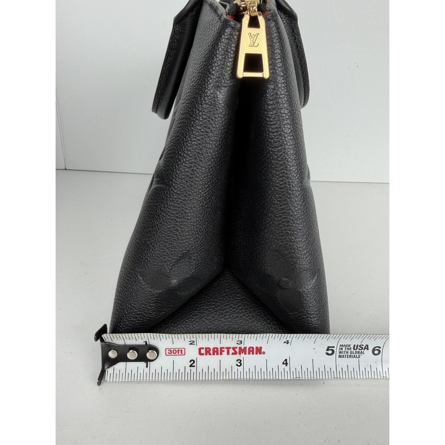 Louis Vuitton Grand Palais Bag Petite Black LV Monogram Empreinte Leather NFC D9