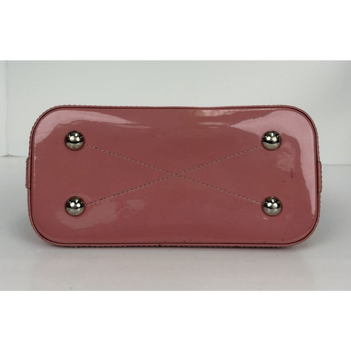 Louis Vuitton Alma BB Small Handbag in Vernis Miroir Pink Patent Leather 2017