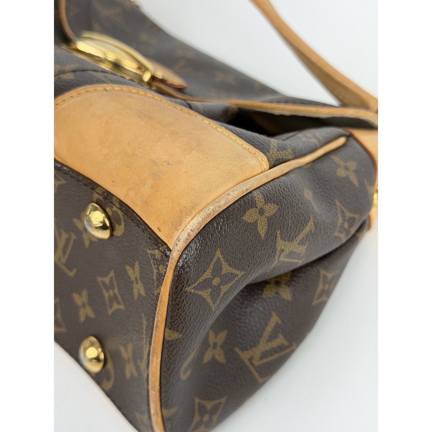 Louis Vuitton Beverly MM Monogram Canvas Shoulder Handbag (2008)