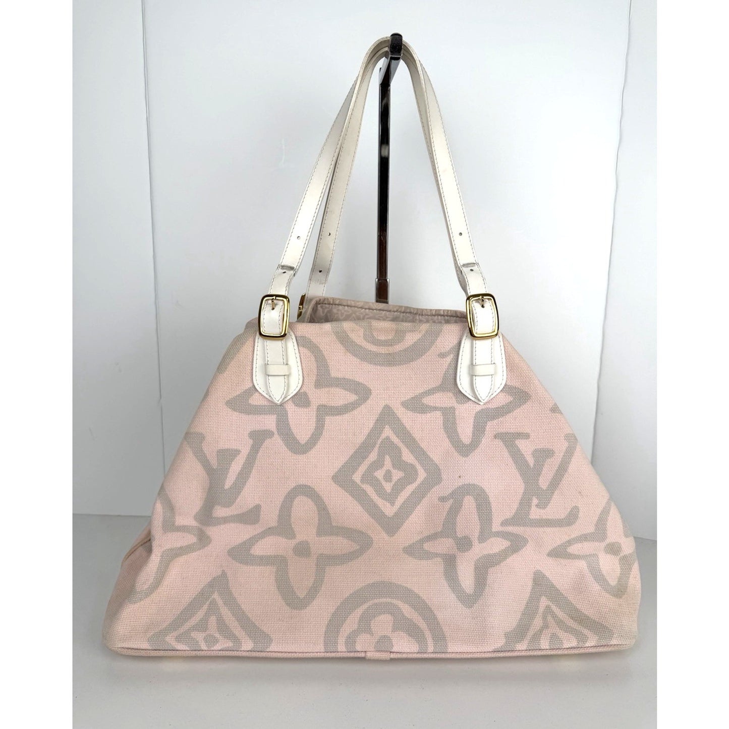 Louis Vuitton Limited Edition Tahitienne Cabas GM Bag Pink Canvas 2008 S