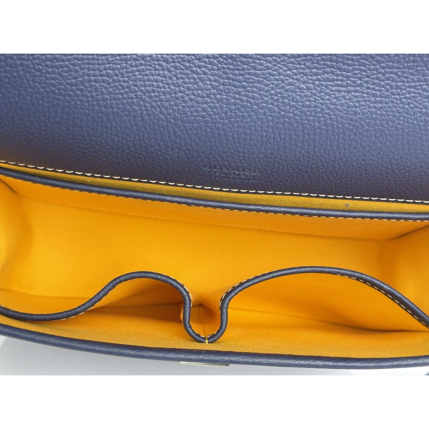 Goyard Belvedere Bag Blue Canvas Leather Crossbody