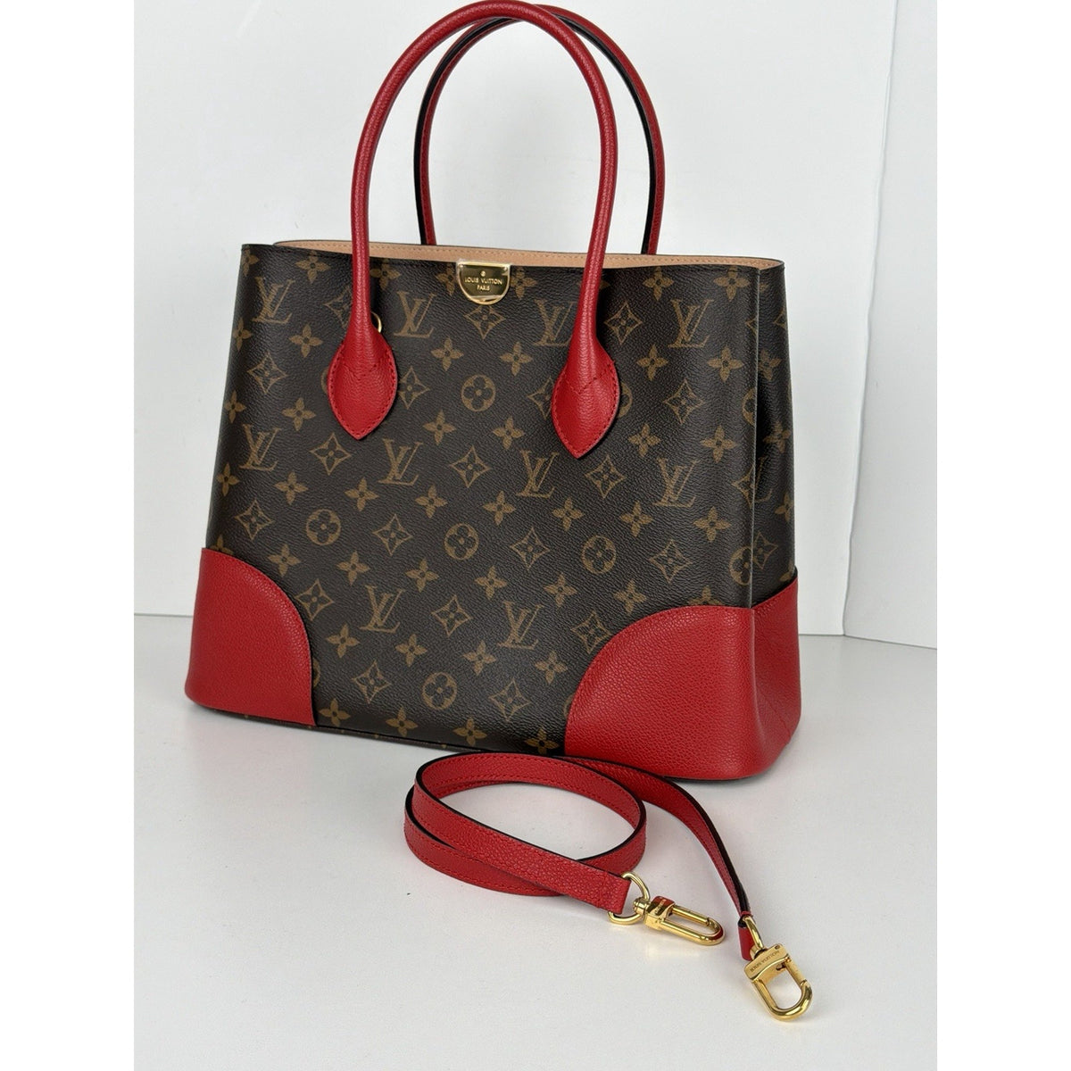 Louis Vuitton Flandrin Tote Bag in Brown LV Monogram Coated Canvas 2017 S-02
