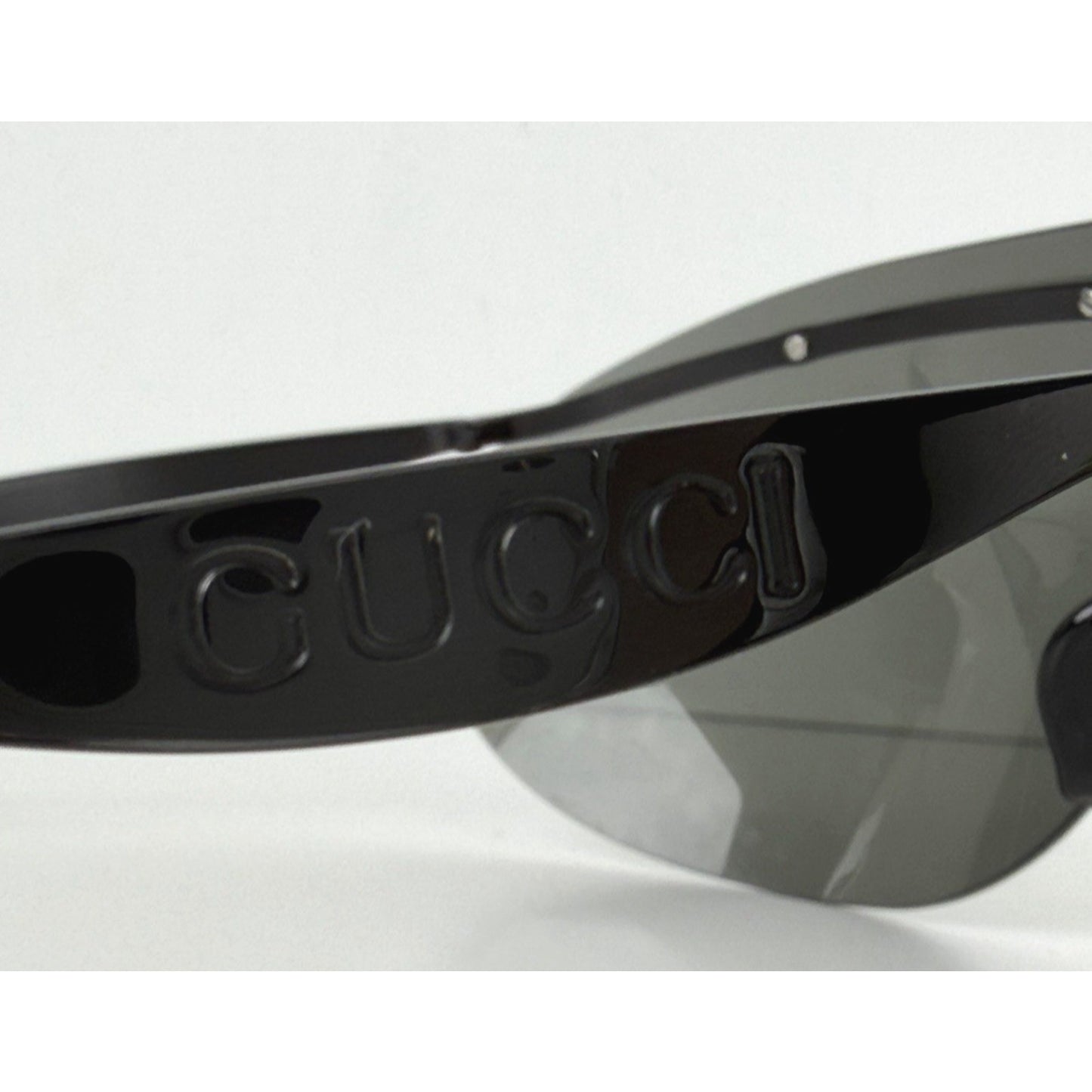 Gucci GG1656S 001 Sunglasses in Black Metal Frame and Grey Tinted Lenses