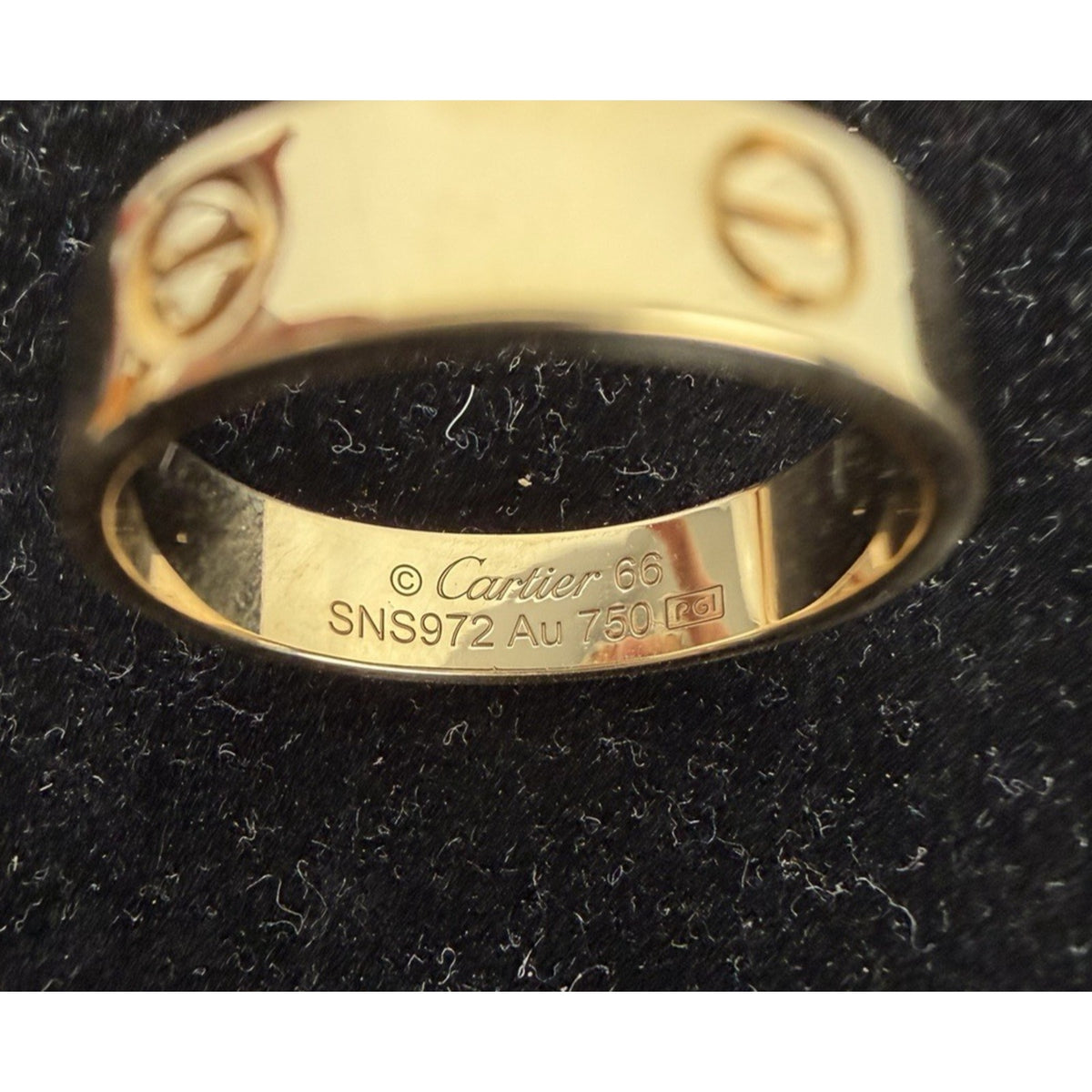 Cartier Love Ring 18K Yellow Gold Classic Model Size 11.5 (66) 2023
